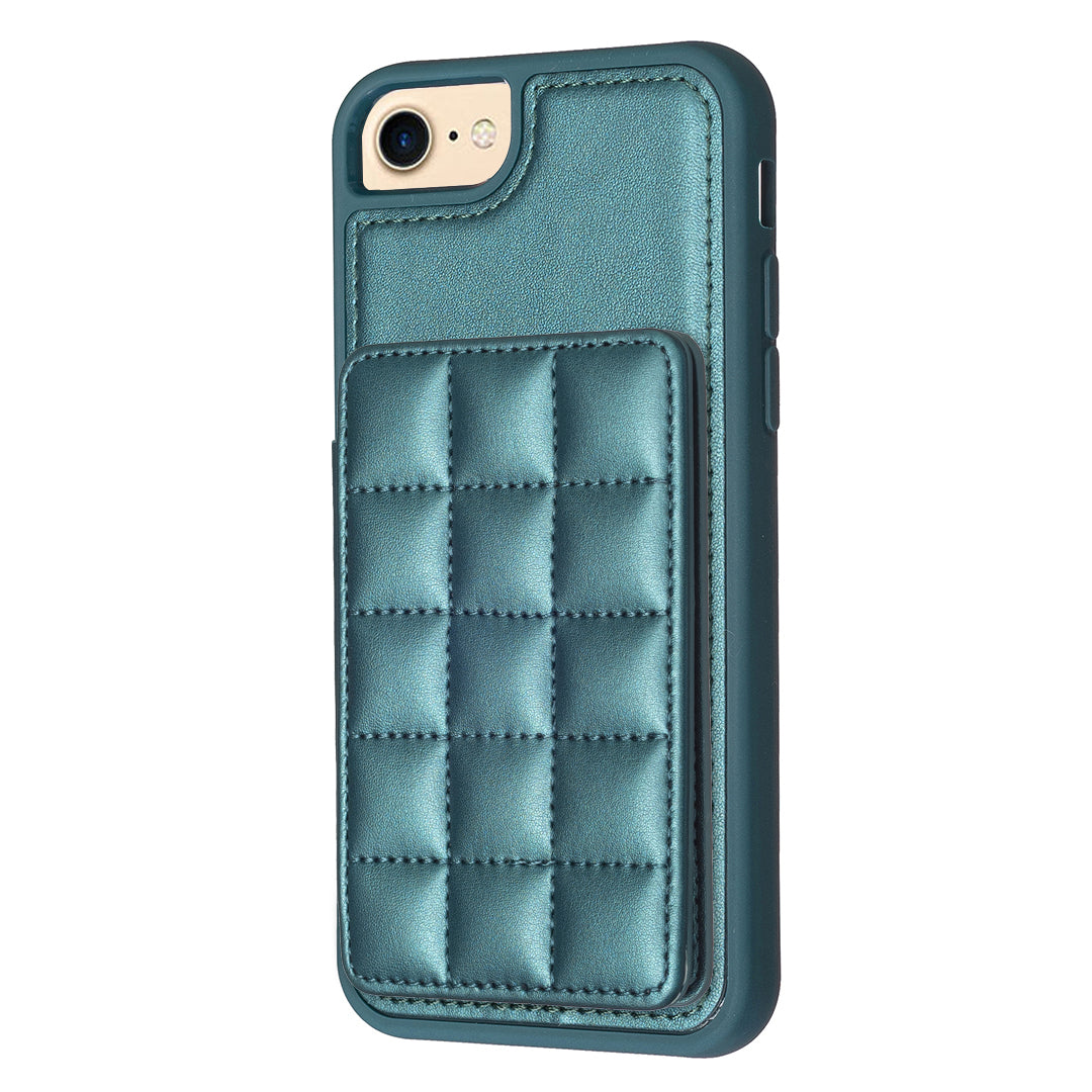 Style-BF24 kortholderetuiet til iPhone 6/6s/7/8/SE (2020)/SE (2022) Kickstand Læder TPU telefoncover