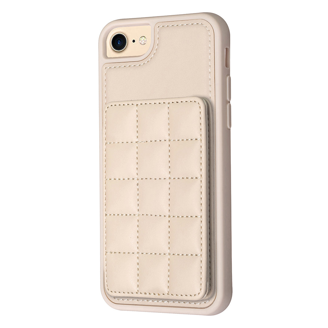 Style-BF24 kortholderetuiet til iPhone 6/6s/7/8/SE (2020)/SE (2022) Kickstand Læder TPU telefoncover