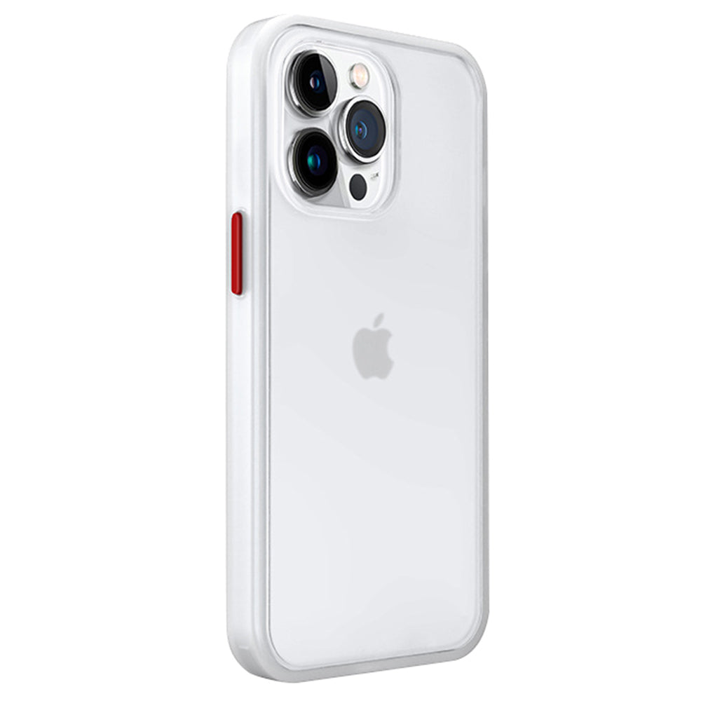 For iPhone 12 Pro Max Phone Case Translucent Matte TPU PC Shockproof Cover