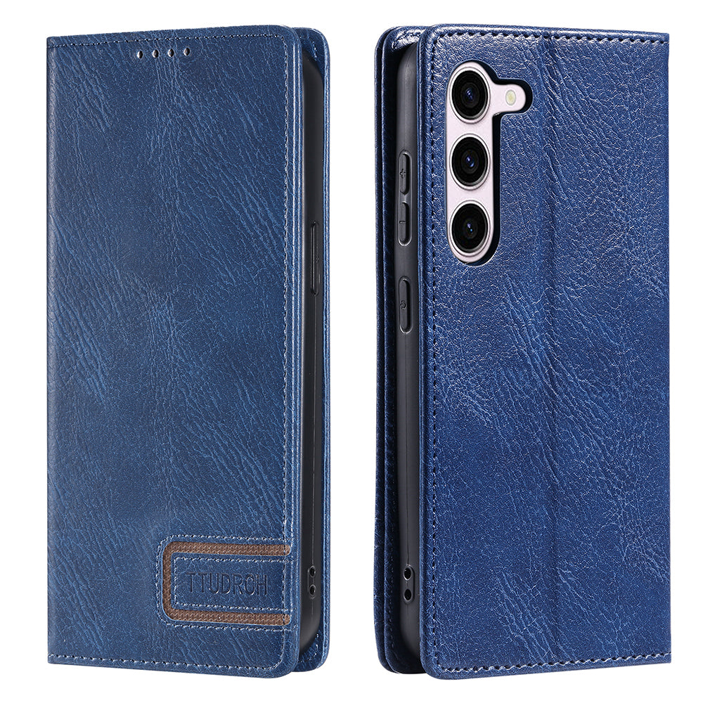 TTUDRCH Style 007 For Samsung Galaxy S23 Leather Phone Case RFID Blocking Stand Cover Wallet