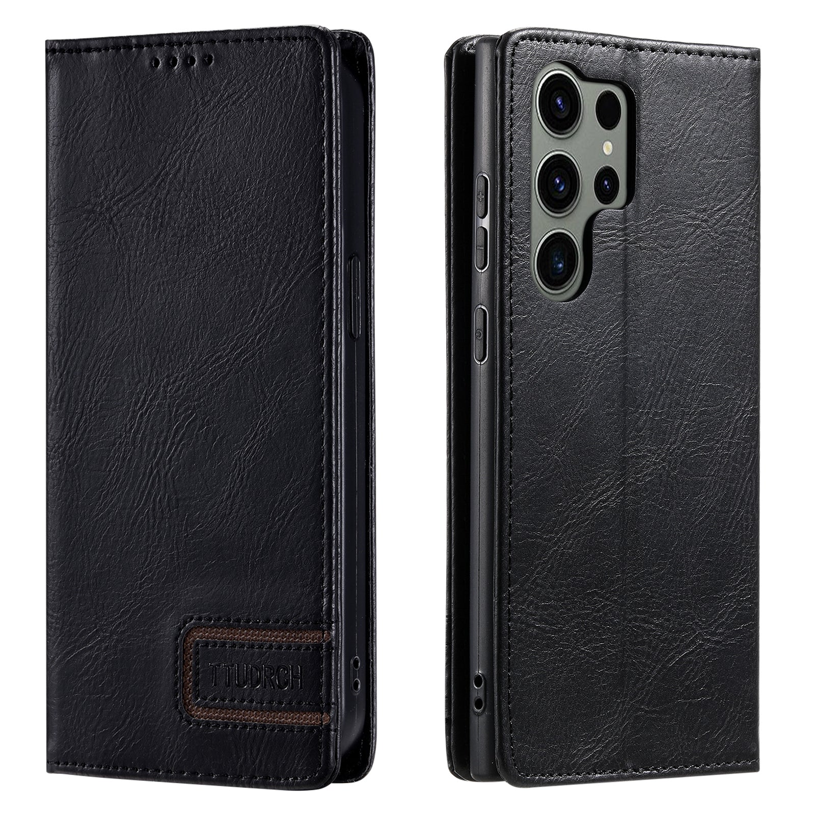 TTUDRCH Style 007 For Samsung Galaxy S23 Ultra RFID Blocking Stand Cover Wallet Leather Phone Case