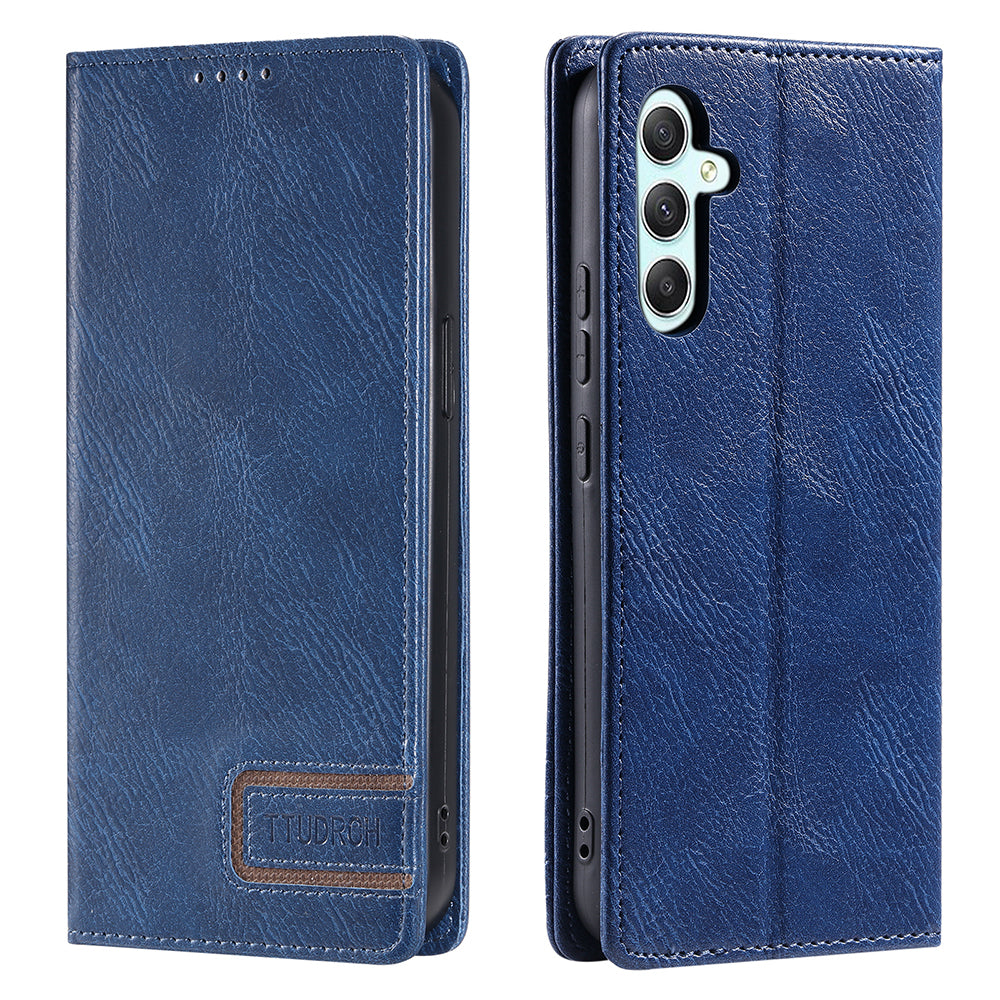 TTUDRCH Style 007 For Samsung Galaxy A14 5G 4G RFID Blocking Stand Cover Wallet Leather Phone Case