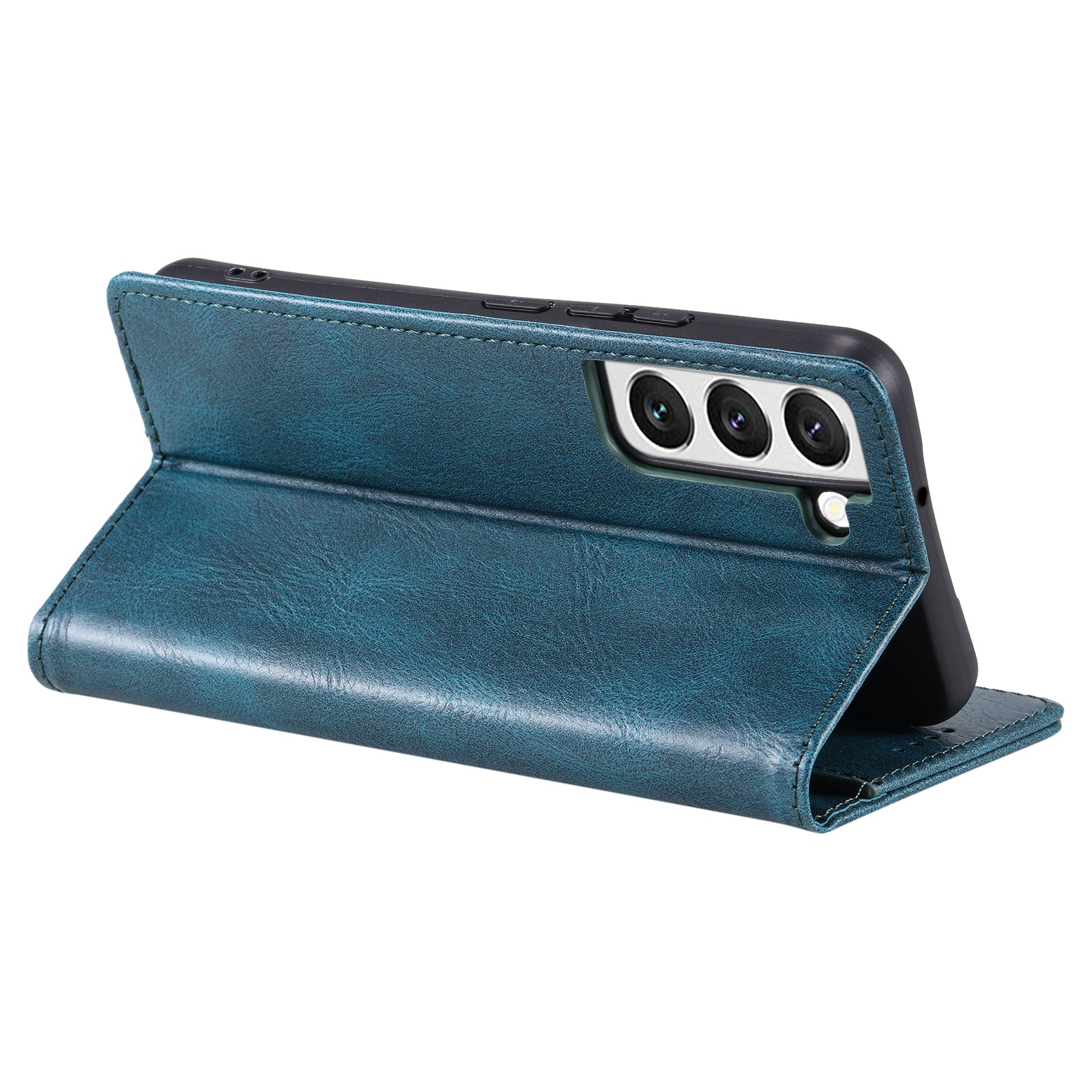 TTUDRCH Style 007 For Samsung Galaxy S22 5G Phone Leather Case RFID Blocking Cover with Stand Wallet