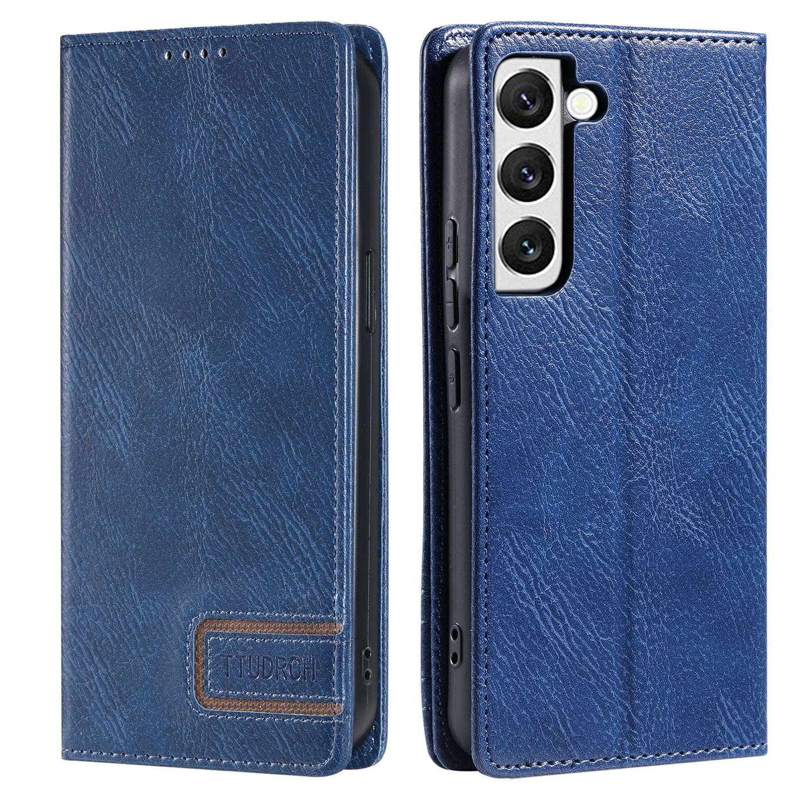 TTUDRCH Style 007 For Samsung Galaxy S22 5G Phone Leather Case RFID Blocking Cover with Stand Wallet