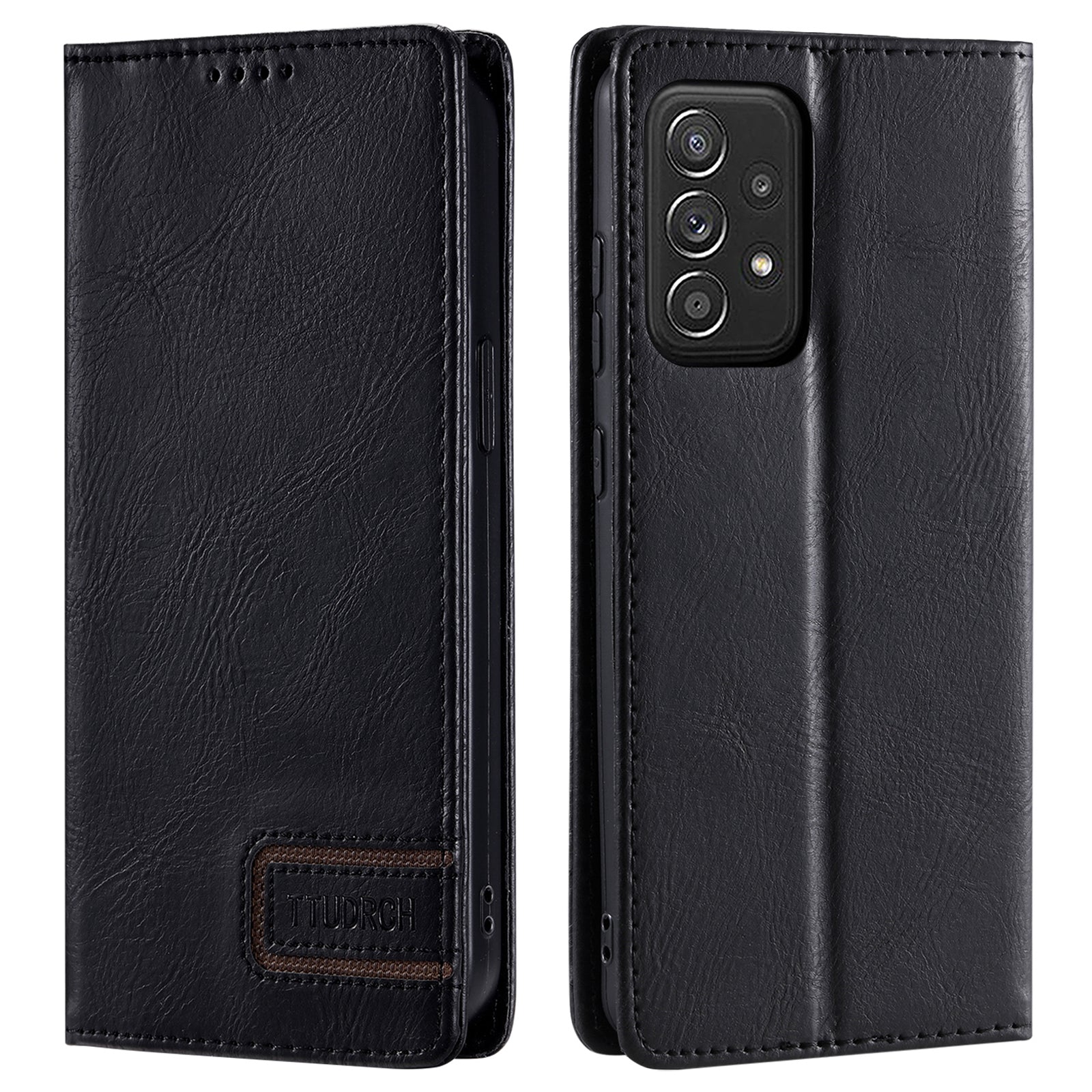 TTUDRCH Style 007 For Samsung Galaxy A52 4G 5G A52s 5G Leather Case RFID Blocking Stand Wallet Phone Cover