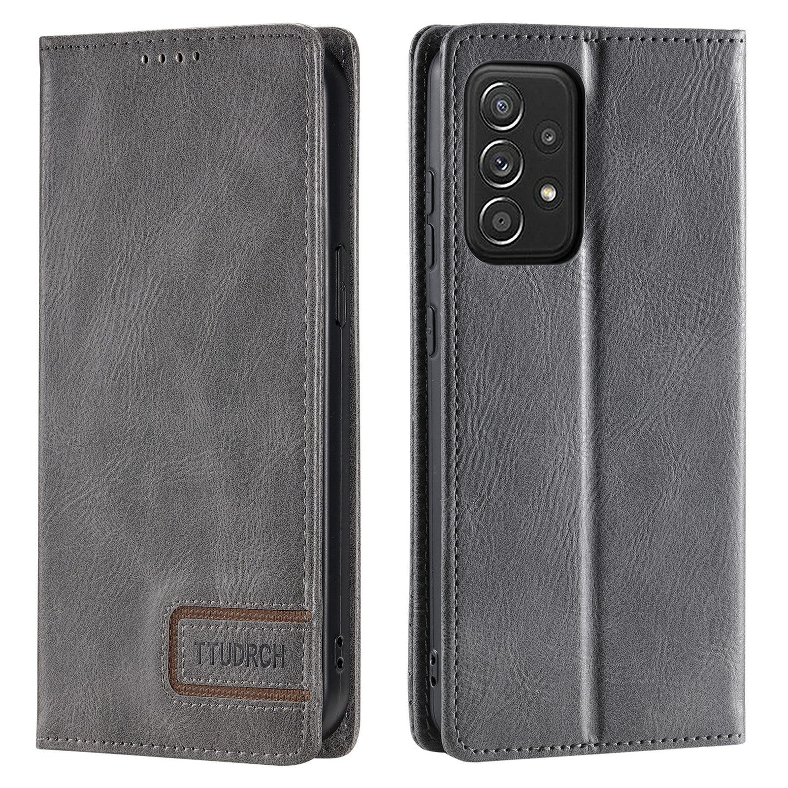 TTUDRCH Style 007 For Samsung Galaxy A52 4G 5G A52s 5G Leather Case RFID Blocking Stand Wallet Phone Cover