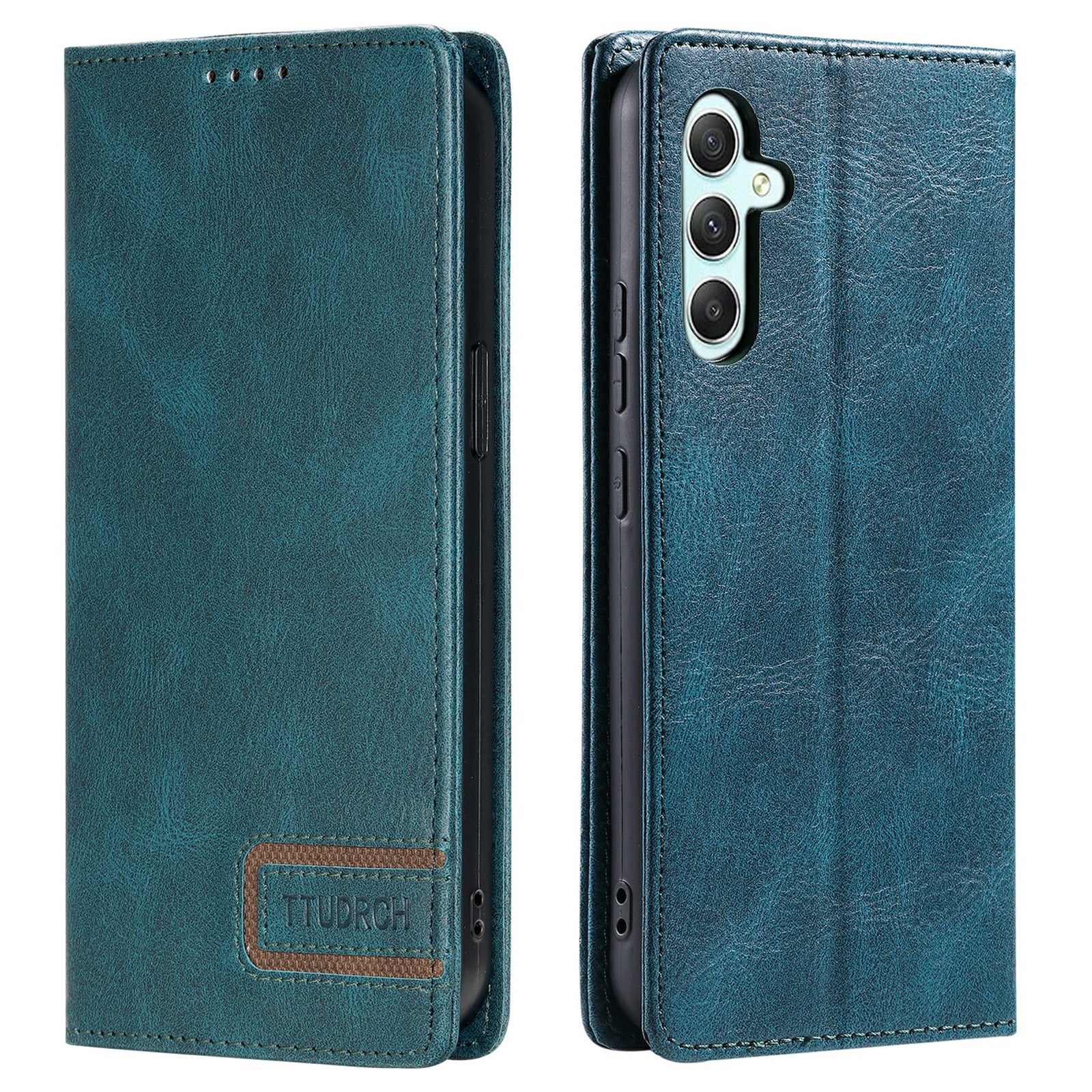 TTUDRCH Style 007 RFID Blocking Case for Samsung Galaxy A24 4G Wallet Stand Leather Phone Cover