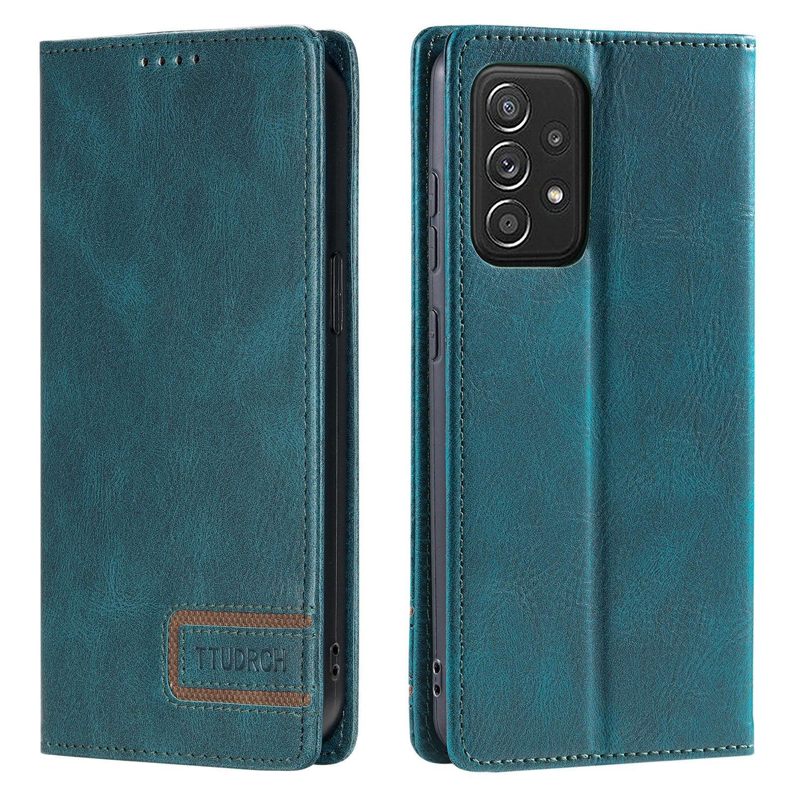 TTUDRCH Style 007 Leather Phone Cover for Samsung Galaxy A53 5G RFID Blocking Wallet Stand Case