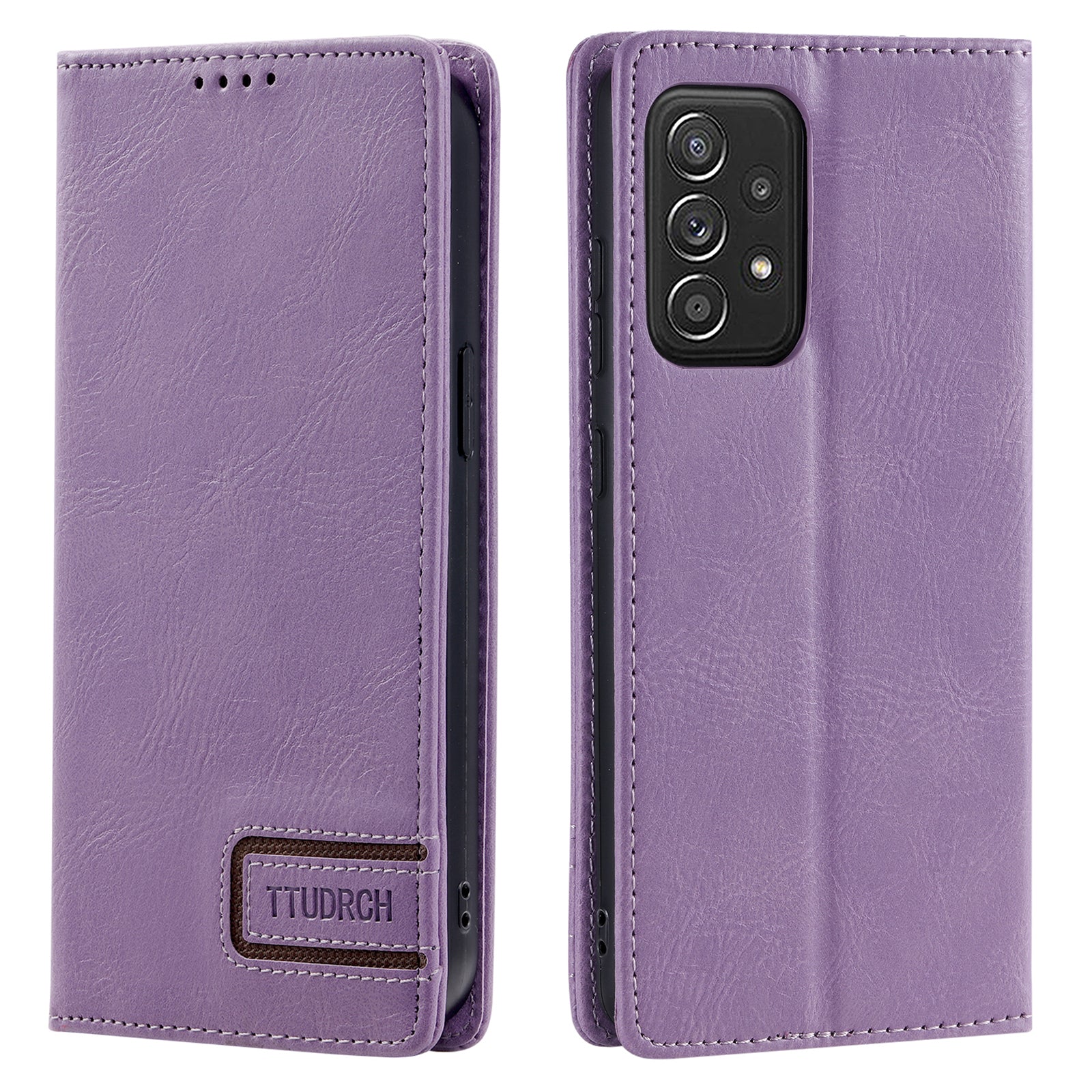 TTUDRCH Style 007 Leather Phone Cover for Samsung Galaxy A53 5G RFID Blocking Wallet Stand Case