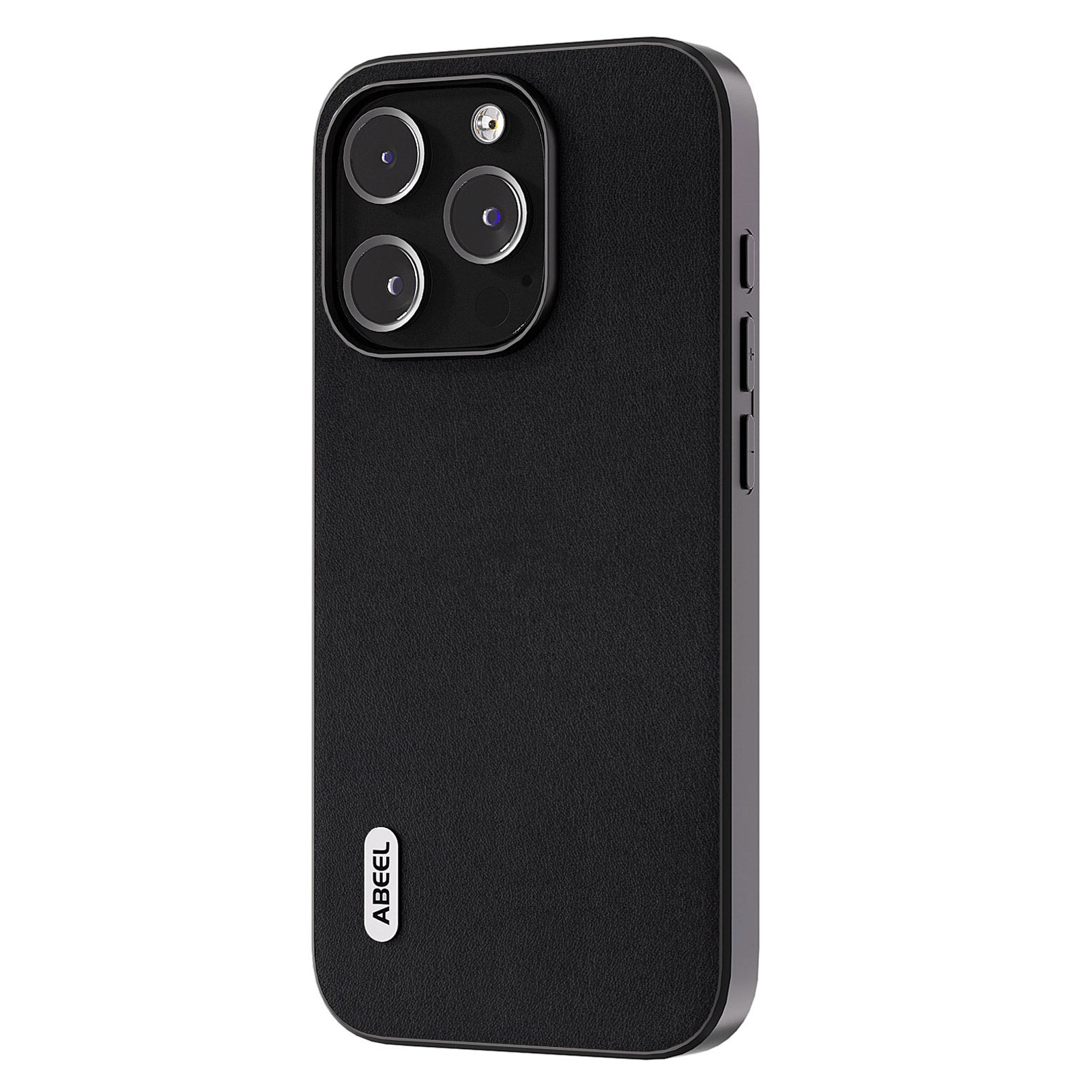 Pouzdro na telefon ABEEL pro iPhone 15 Pro Max Originální obal na PC potažený hovězí kůží TPU Nappa Texture Cover