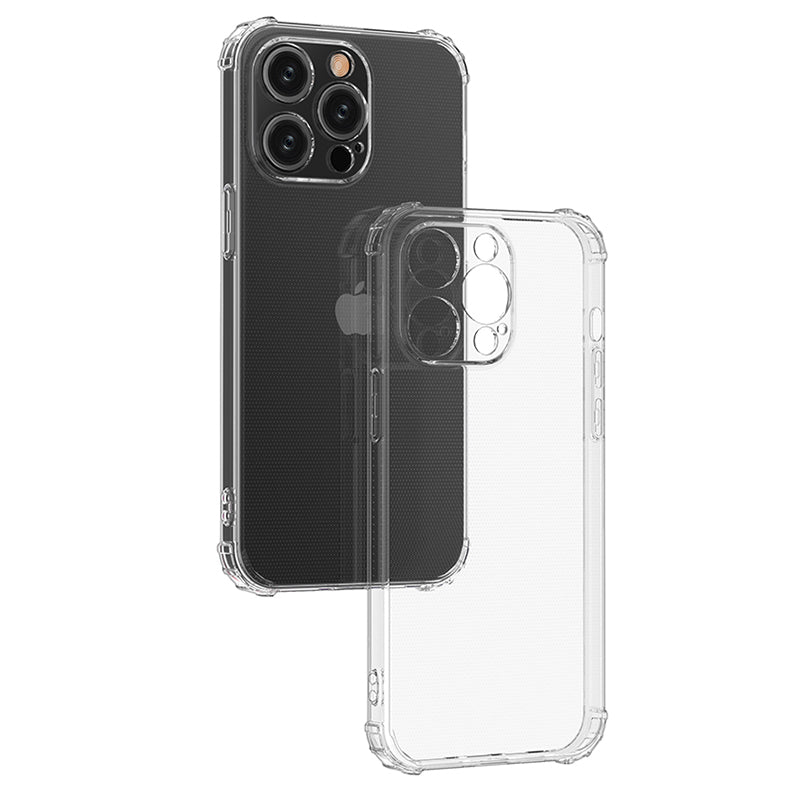 For iPhone 15 Pro Max HD Clear Phone Case Four Corner Drop Protection TPU Cell Phone Shell Cover