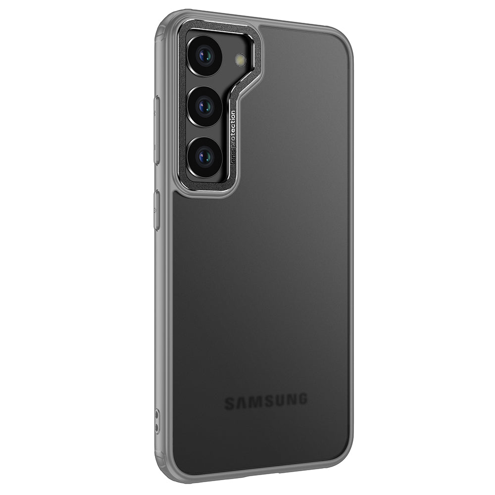 For Samsung Galaxy S23 Dual Layer PC TPU Phone Case Metal Lens Frame Shockproof Cover