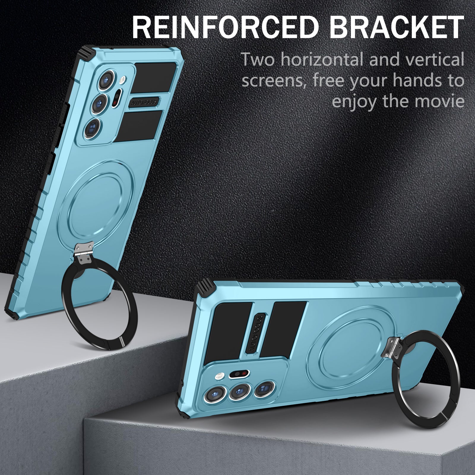 Magnetic Phone Case for Samsung Galaxy Note20 Ultra Note20 Ultra 5G Shockproof PC TPU Kickstand Cover