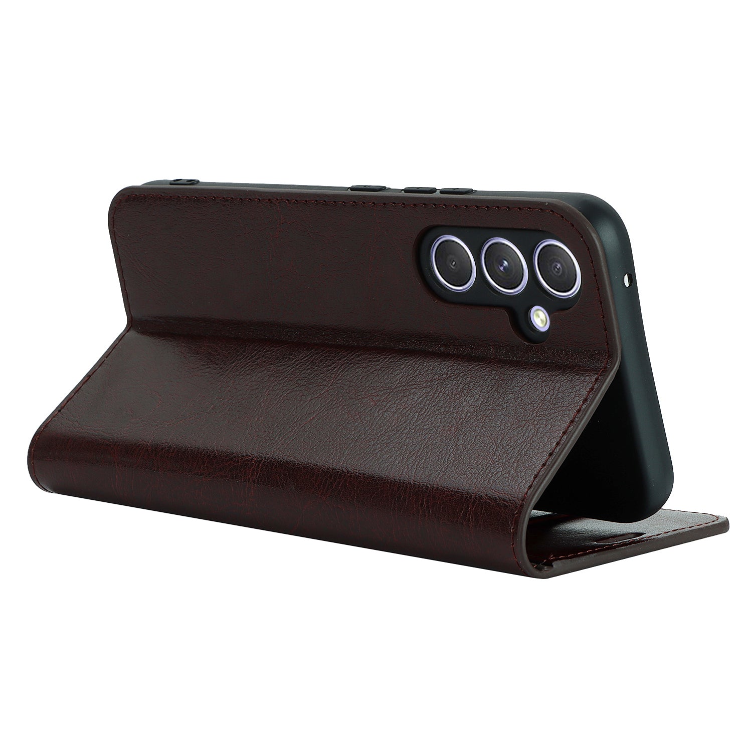 Stand Wallet for Samsung Galaxy A54 5G Crazy Horse Texture Genuine Cow Leather Cover Phone Case