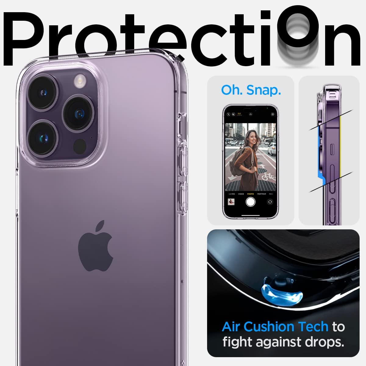 Anti-fingerprint Phone Case for iPhone 15 Pro Transparent Soft TPU Protective Phone Cover