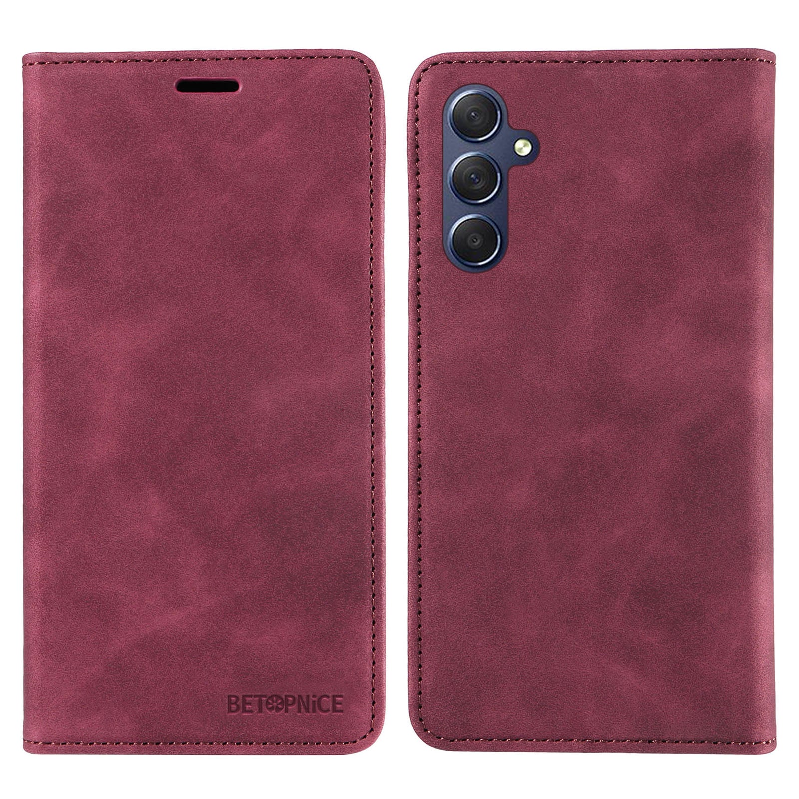 BETOPNICE 003 For Samsung Galaxy M54 5G F54 5G Shockproof PU Leather Cell Phone Case Wallet RFID Blocking Phone Stand Cover