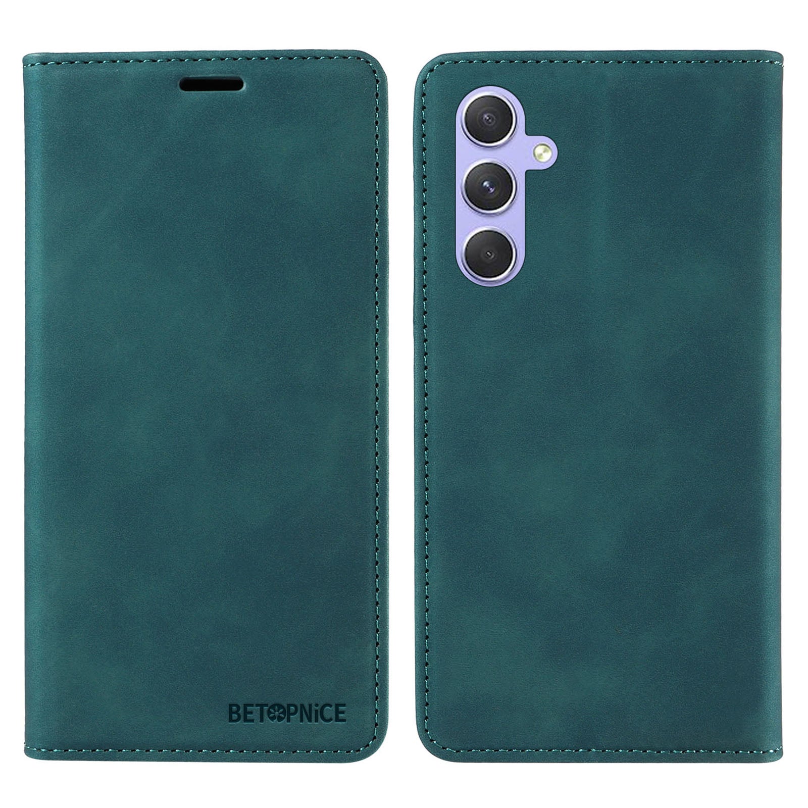 BETOPNICE 003 Phone Stand Cover For Samsung Galaxy A54 5G Anti-Dust Wallet RFID Blocking PU Leather Case