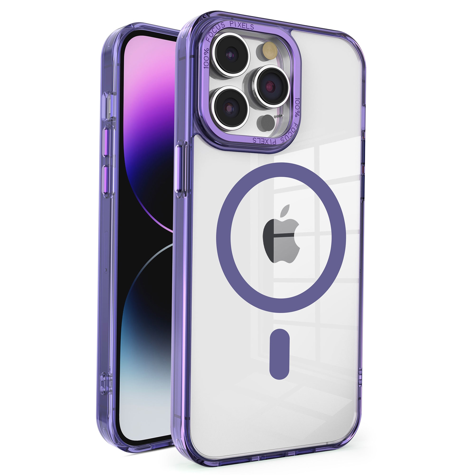 Crystal Series TPU PC Case for iPhone 13 Pro Max 6.7 inch Compatible with MagSafe Clear Phone Cover