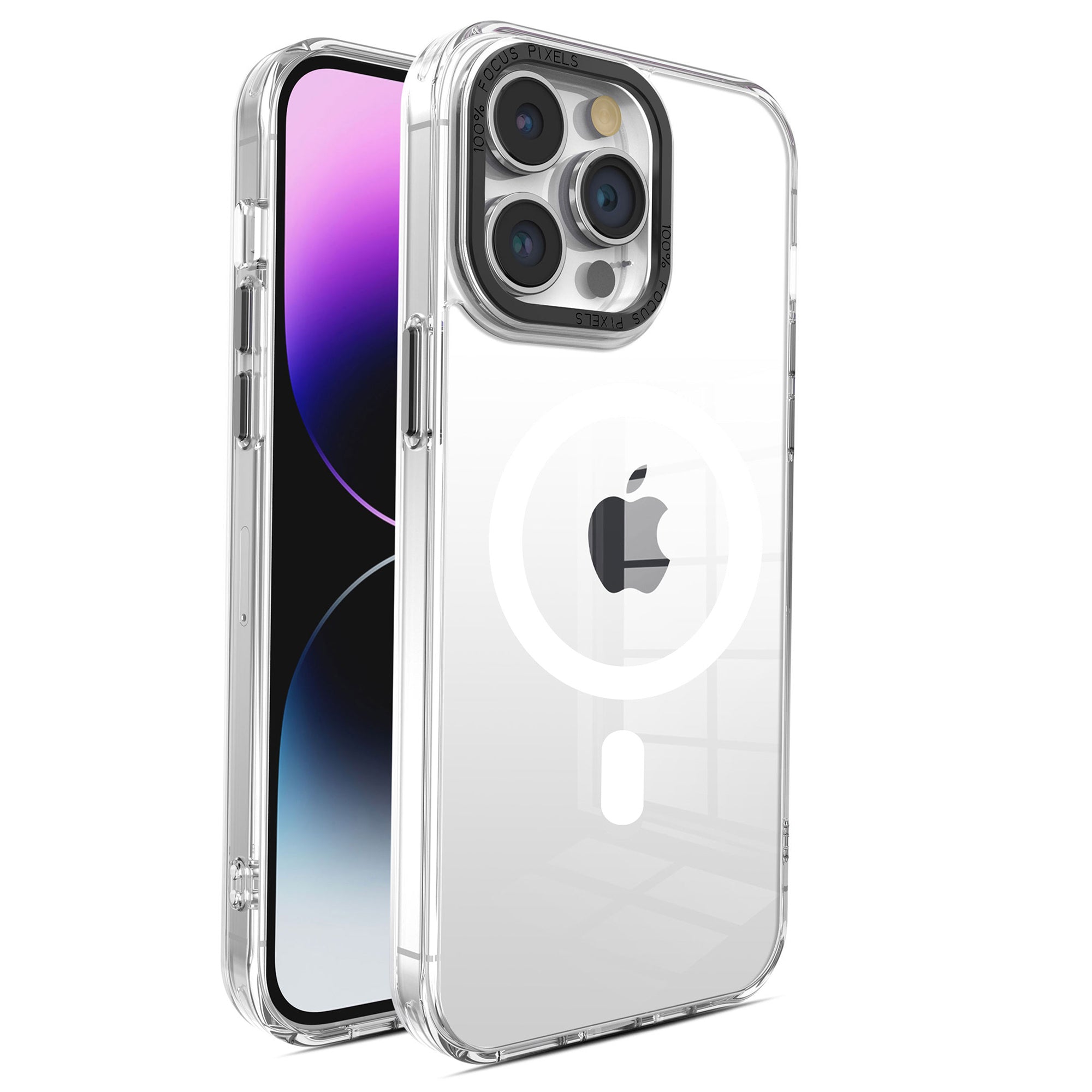 Crystal Series TPU PC Case for iPhone 13 Pro Max 6.7 inch Compatible with MagSafe Clear Phone Cover