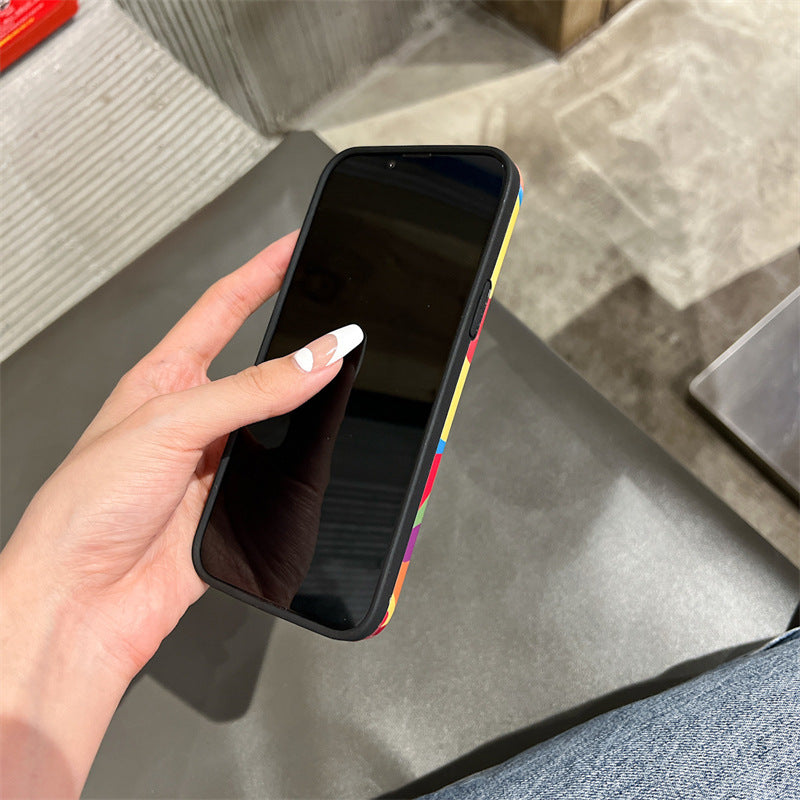 Til iPhone 14 Pro telefonetui med blomsterdekoration Gennemsigtigt armbånd Blødt TPU mønster printcover