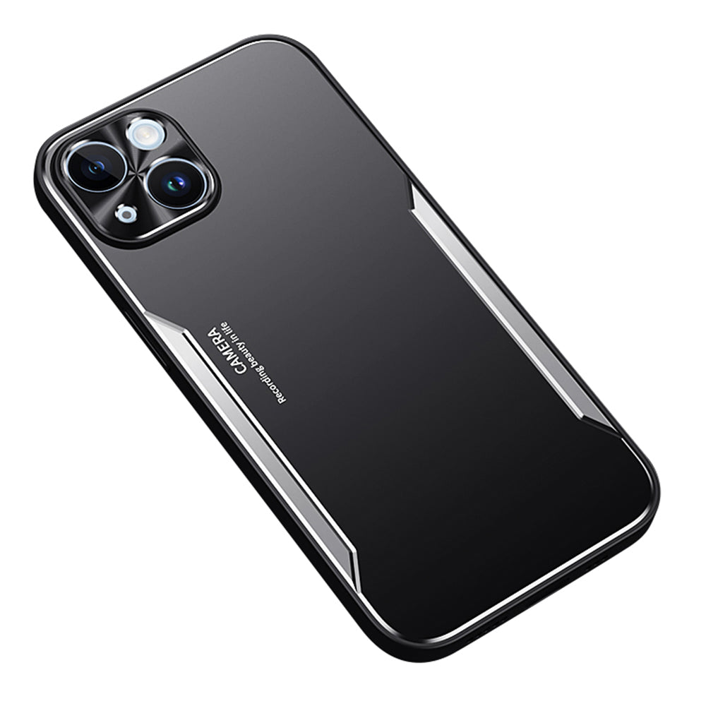For iPhone 14 Plus Aluminium Alloy TPU Phone Case Drop Proof Cellphone Protective Shell
