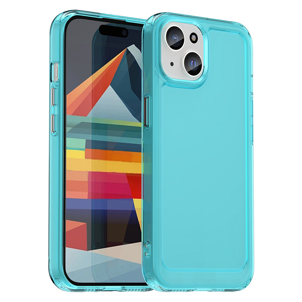 Candy Series Phone Case for iPhone 15 Plus Shockproof TPU Soft Cellphone Protective Cover