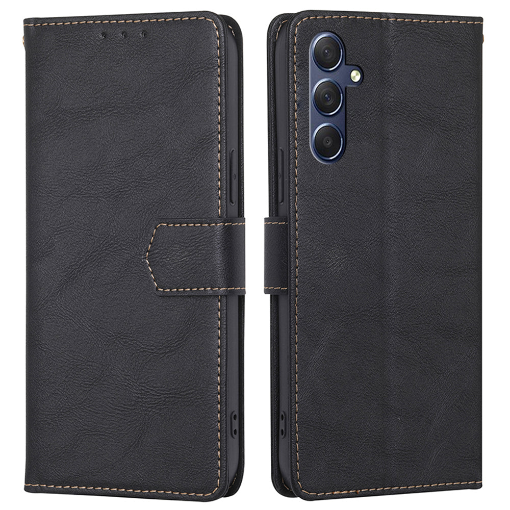 For Samsung Galaxy M54 F54 5G RFID Blocking Wallet Phone Case PU Leather Stand Cover