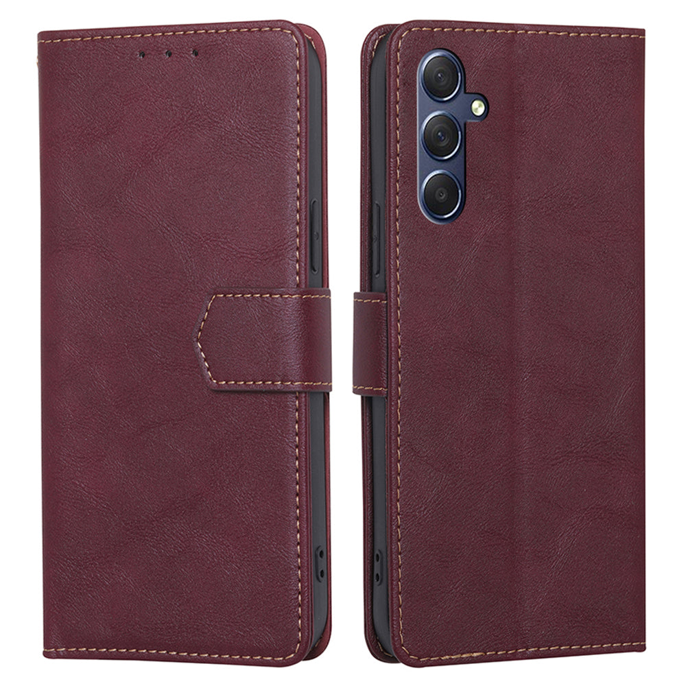 For Samsung Galaxy M54 F54 5G RFID Blocking Wallet Phone Case PU Leather Stand Cover