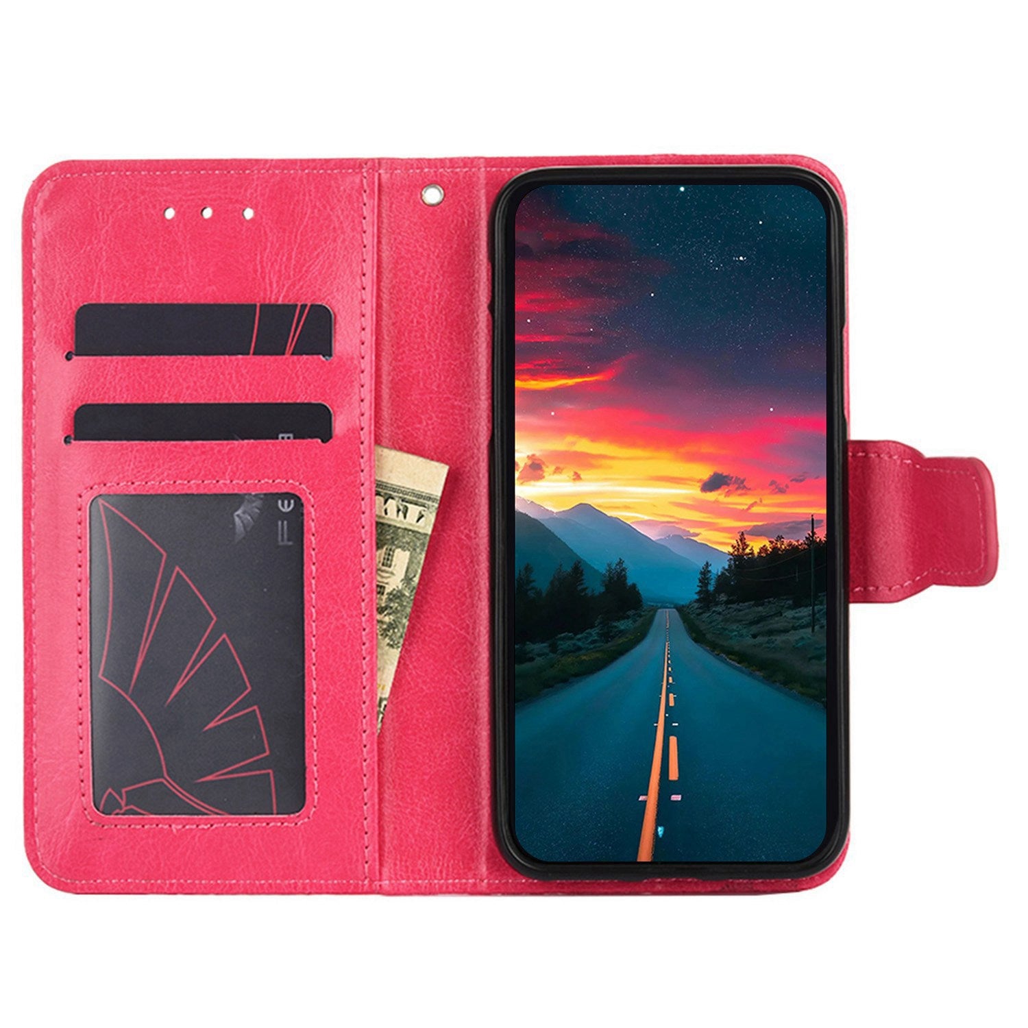 For Samsung Galaxy M54 5G F54 5G Phone Case Textured Wallet Stand Strong Magnetic Closure PU Leather Cover