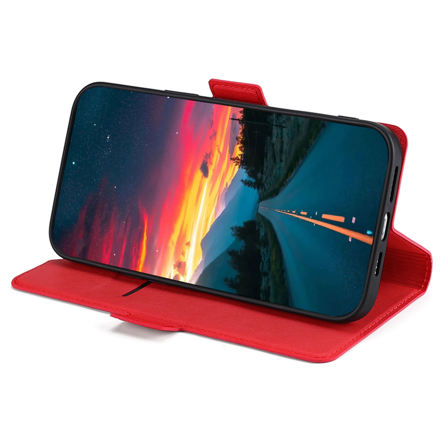 Til Samsung Galaxy F54 5G M54 5G Anti-Scratch Card Slot Telefon Case PU Læder Stand Shockproof Cover