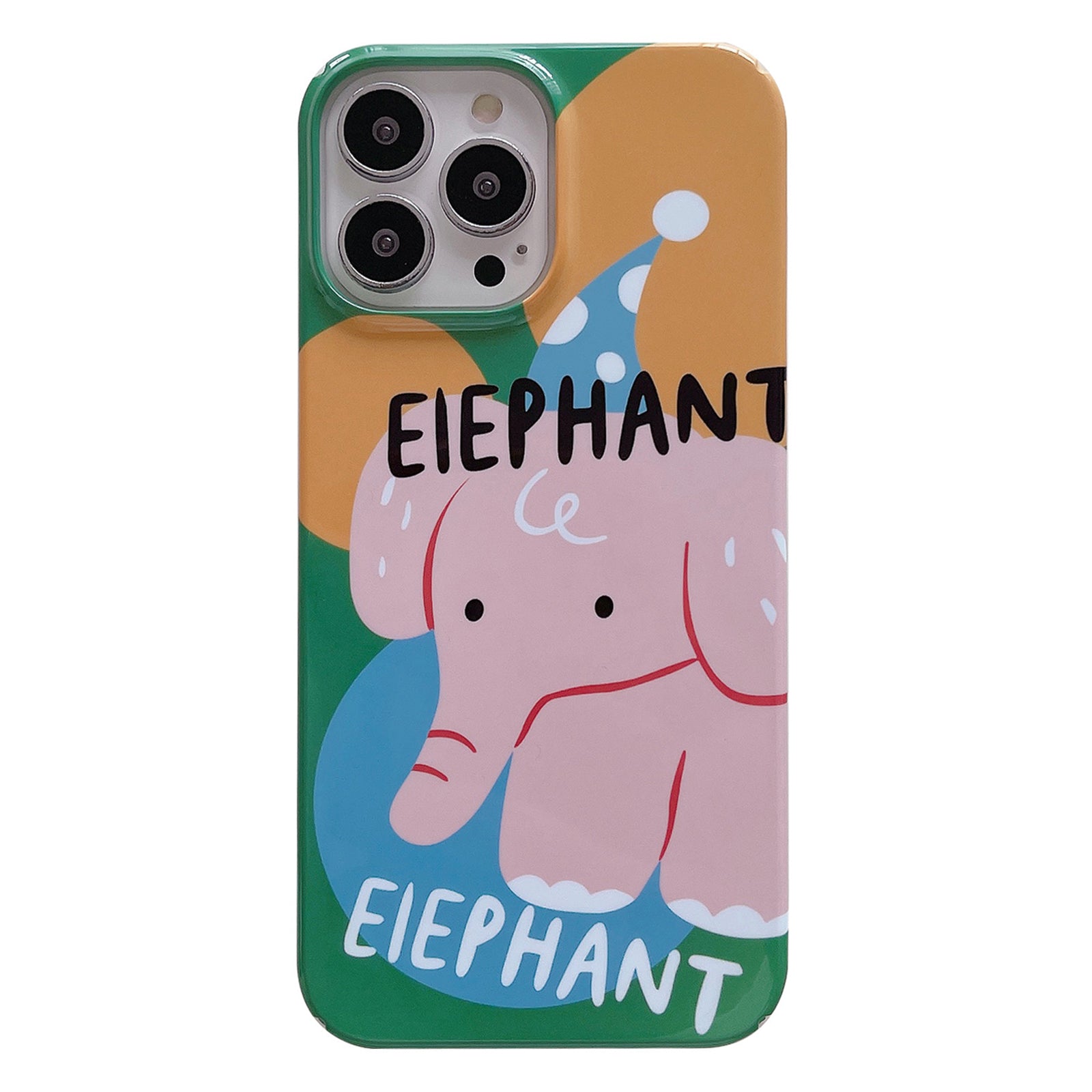 Til iPhone 14 Pro Glossy Pattern Printing Telefon Case Hard PC Drop-proof Cover