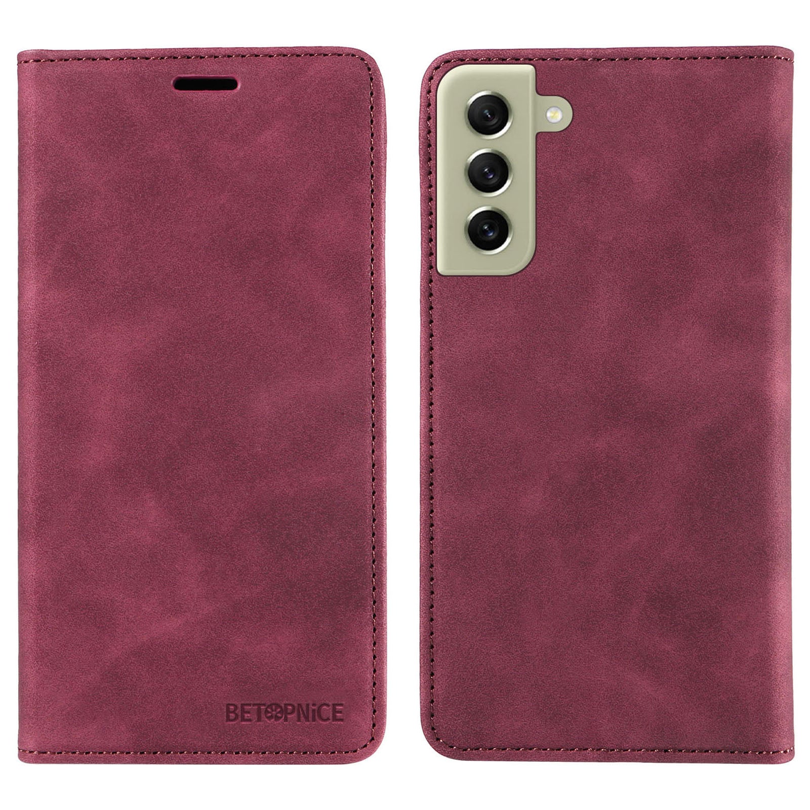 BETOPNICE 003 For Samsung Galaxy S22 5G Anti-collision RFID Blocking Phone Wallet Leather Stand Case