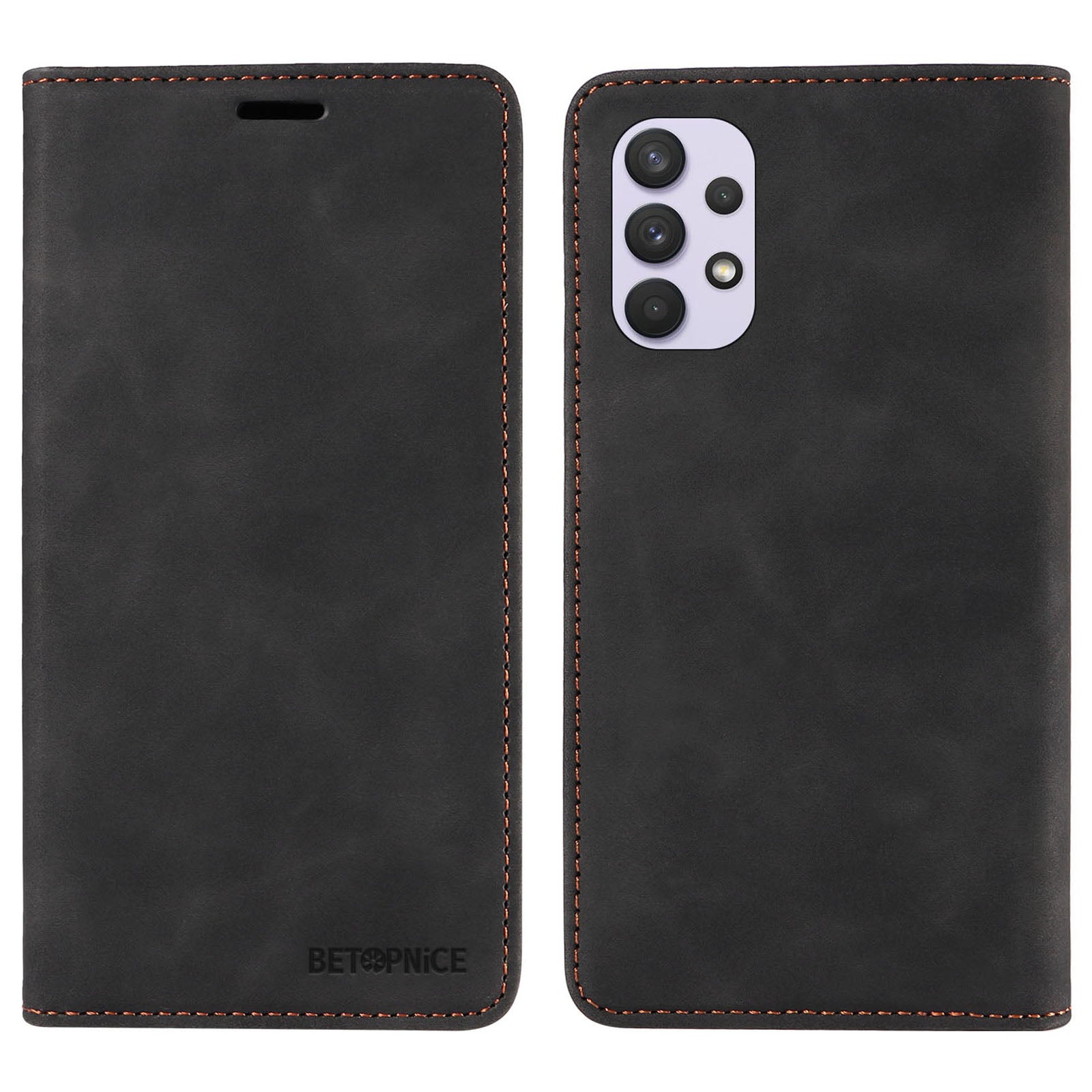BETOPNICE 003 Wallet Cover for Samsung Galaxy A32 5G M32 5G RFID Blocking Phone Leather Stand Case