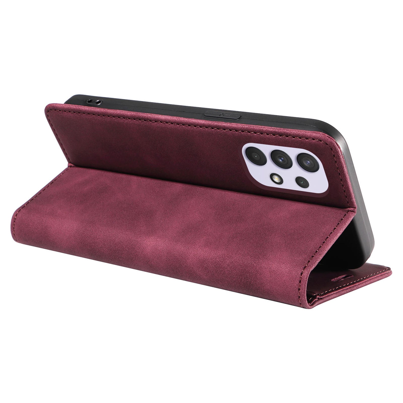 BETOPNICE 003 Phone Cover for Samsung Galaxy A32 4G (EU Version) RFID Blocking Wallet Leather Stand Case