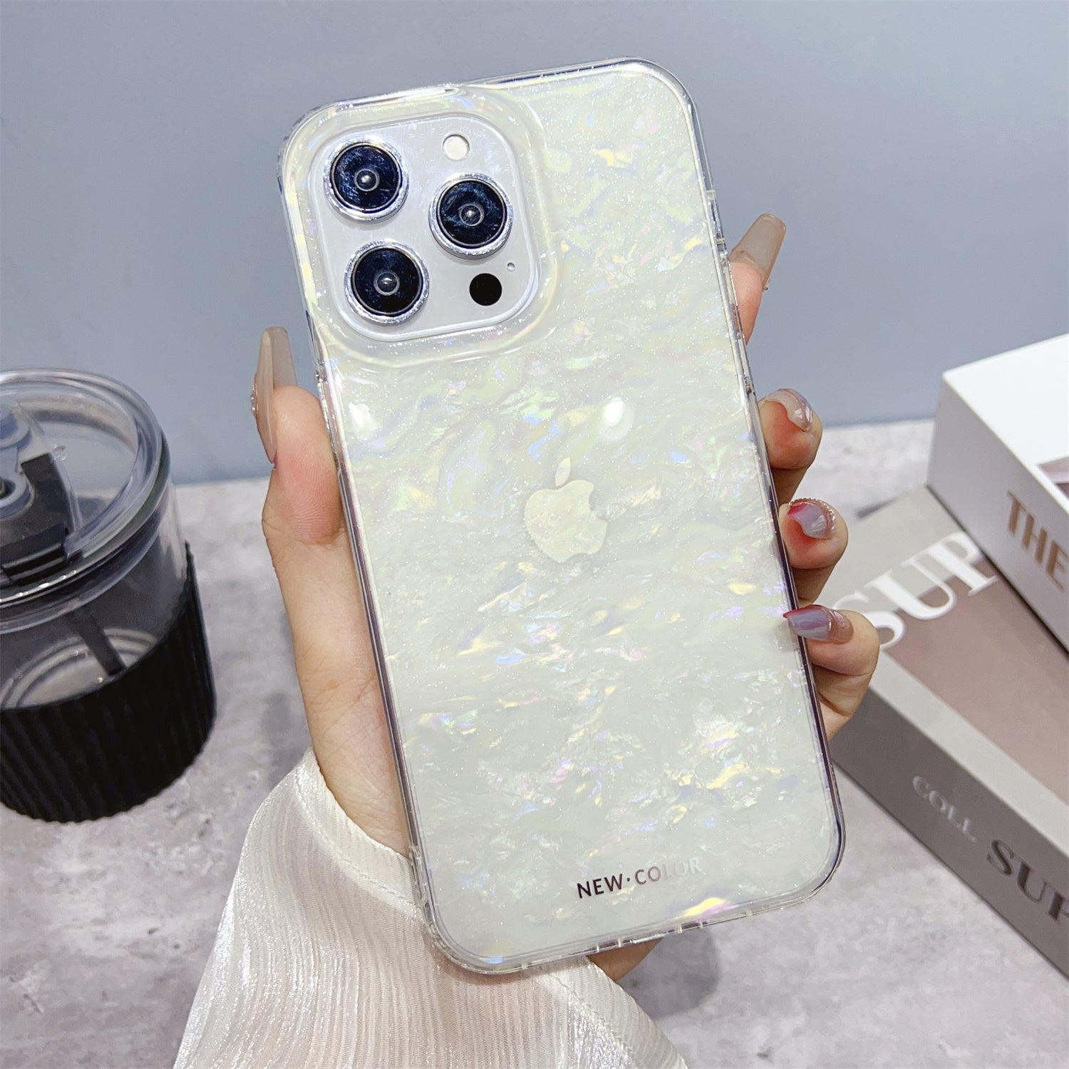 For iPhone 12 Pro/12 6.1 inch TPU PC Anti-drop Phone Cover IMD Shell Pattern Case