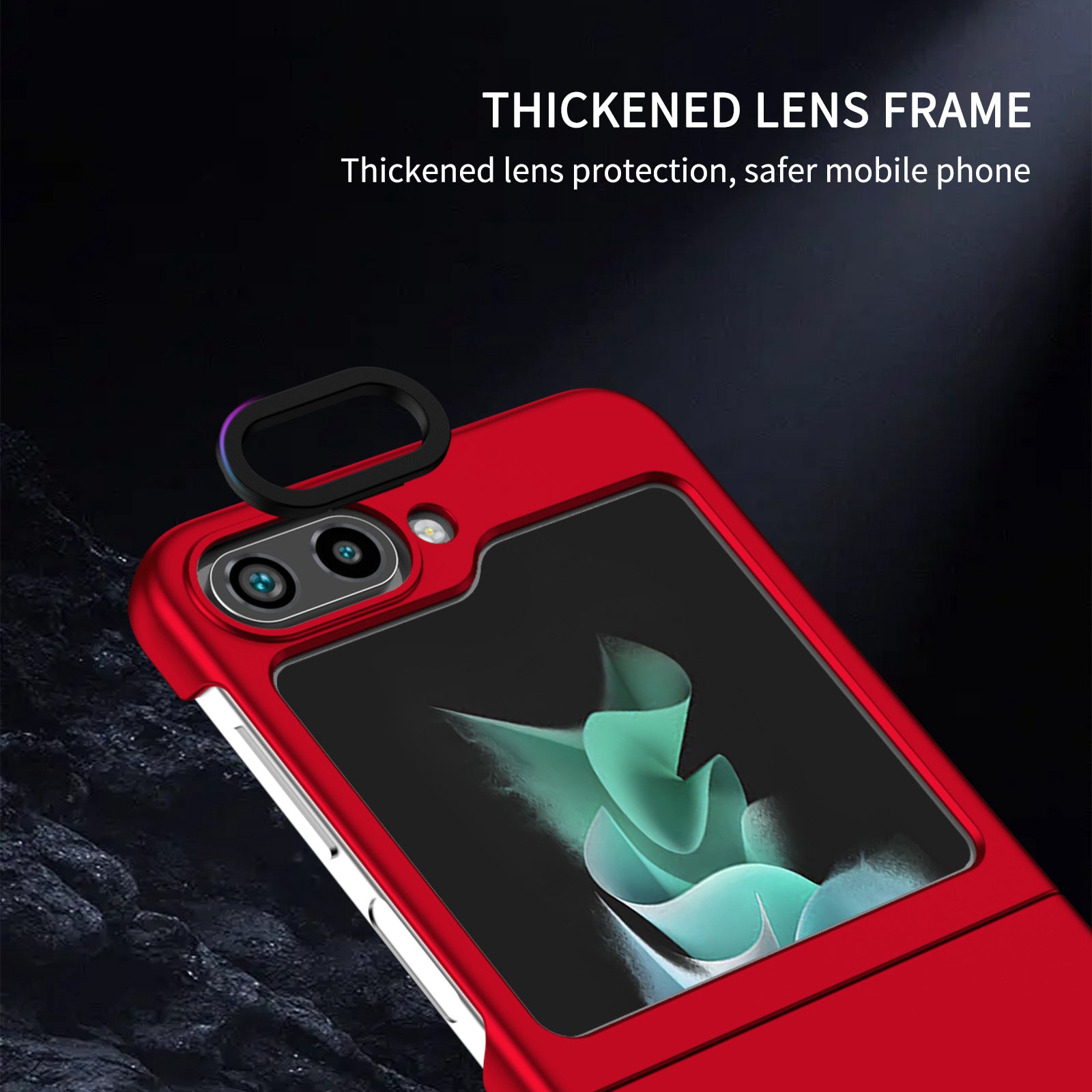 For Samsung Galaxy Z Flip5 5G Phone Case Shockproof Hard PC Cover with Kickstand