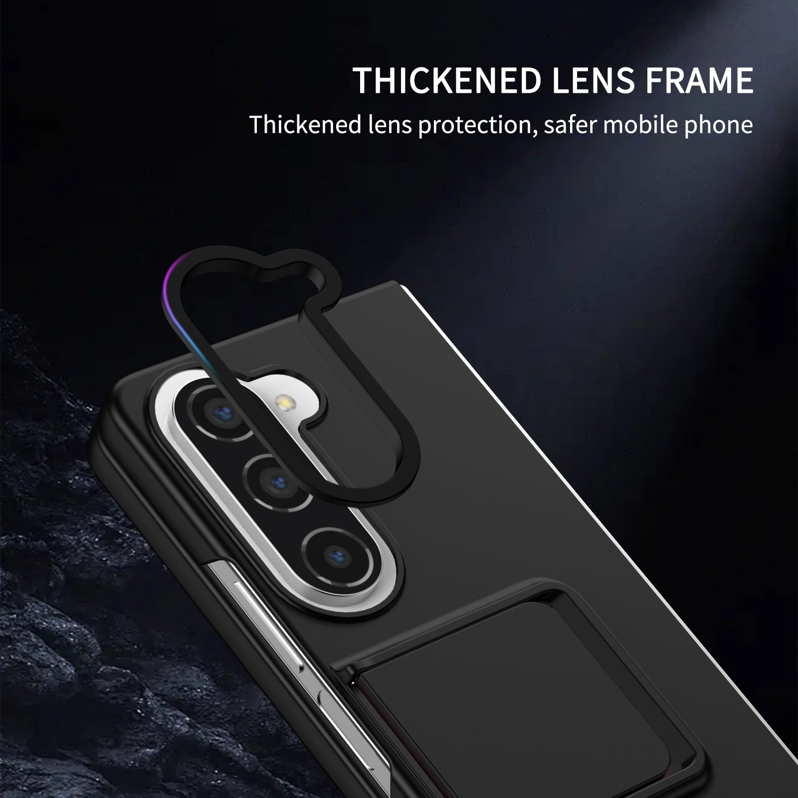 For Samsung Galaxy Z Fold5 5G Kickstand Phone Case Drop-proof Hard PC Cover