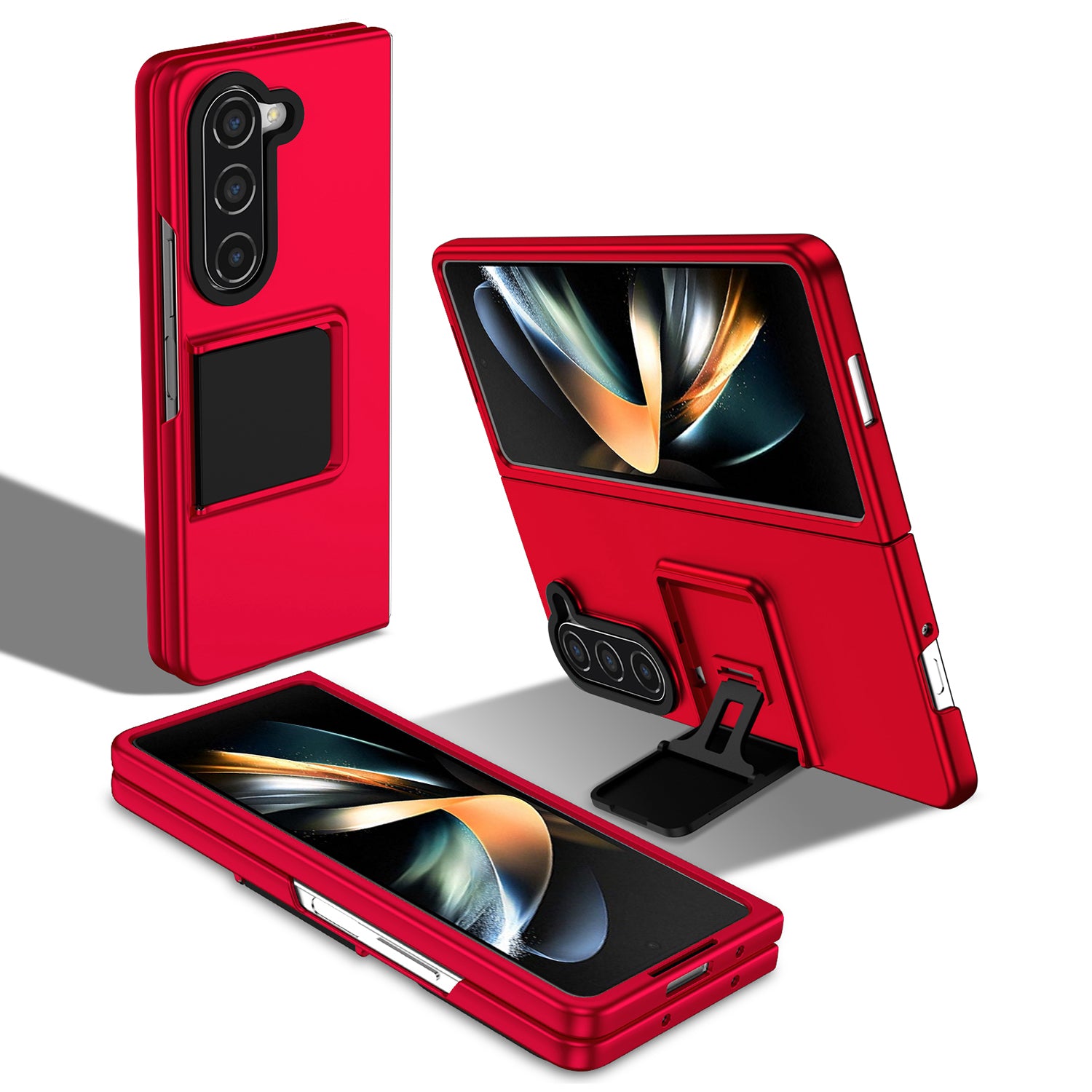 For Samsung Galaxy Z Fold5 5G Kickstand Phone Case Drop-proof Hard PC Cover