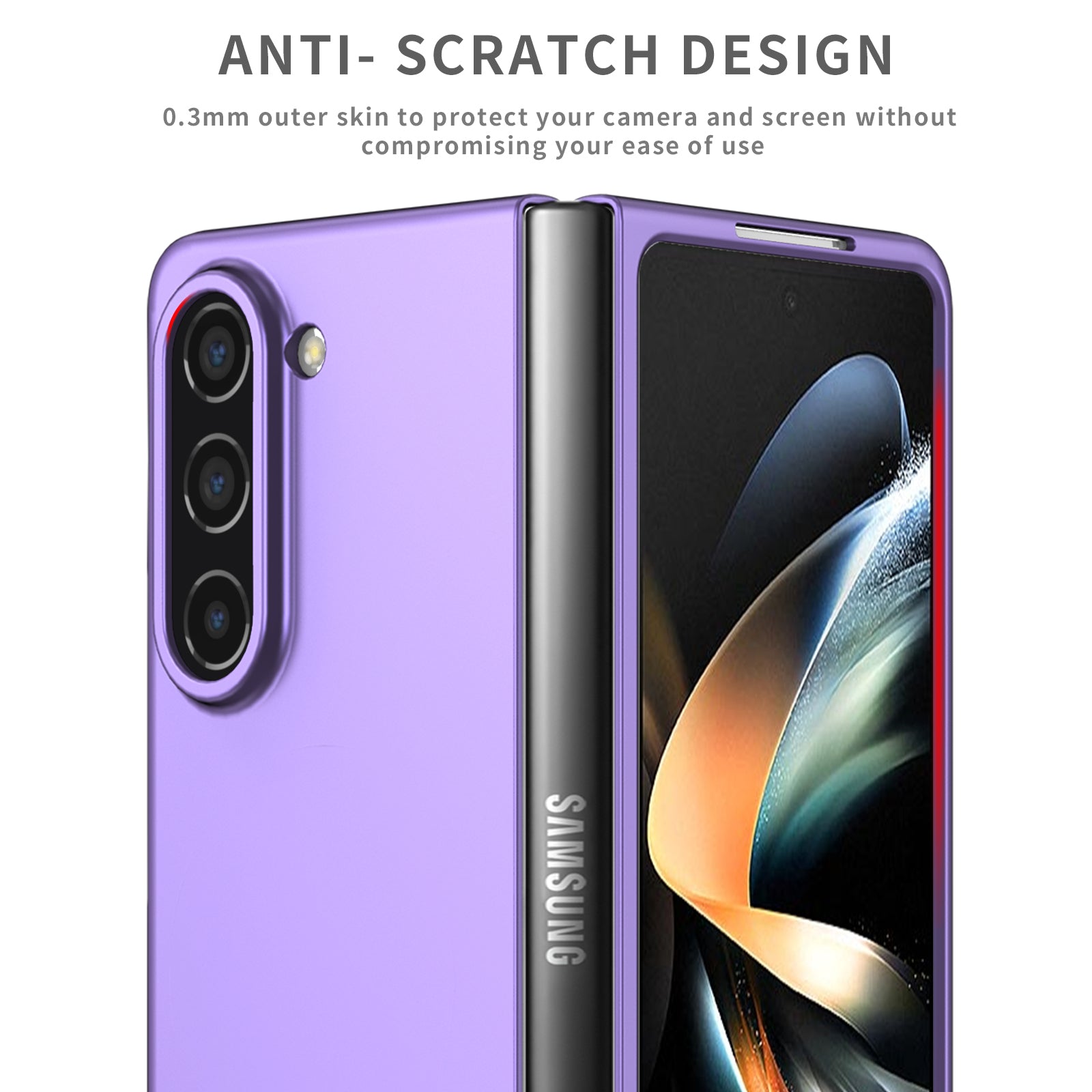 For Samsung Galaxy Z Fold5 5G Hard PC Anti-drop Cover Folding Phone Protective Case