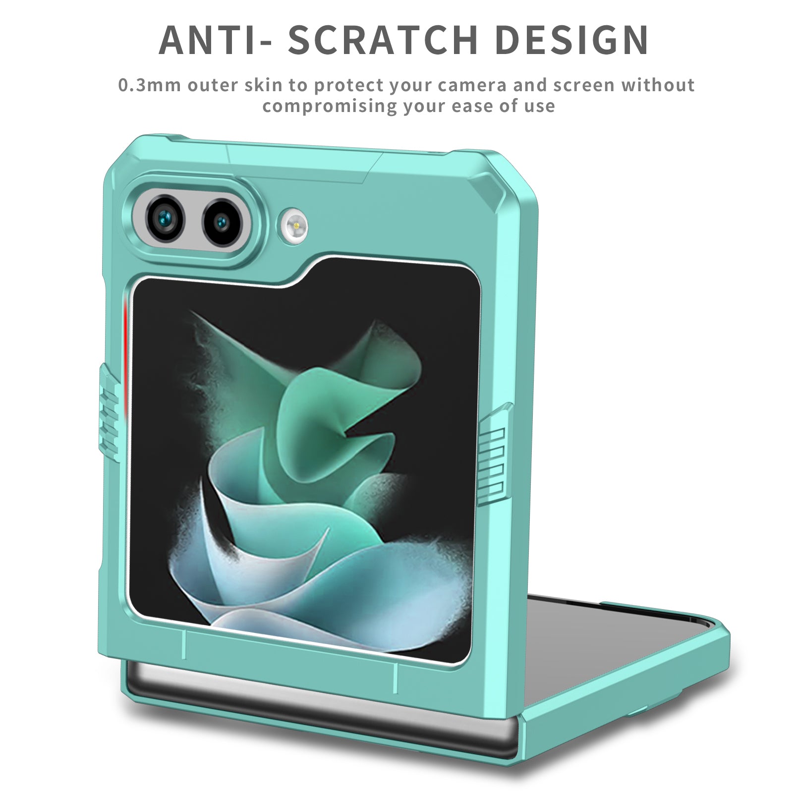 For Samsung Galaxy Z Flip5 5G PC Shockproof Cover Ring Kickstand Phone Case Support Magnetic Car Mount