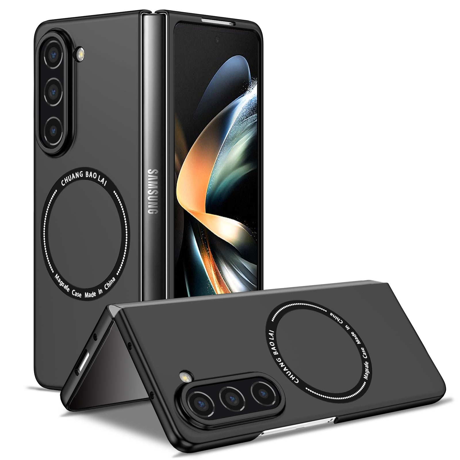 For Samsung Galaxy Z Fold5 5G Hard PC Phone Case Magnetic Cover Compatible with MagSafe