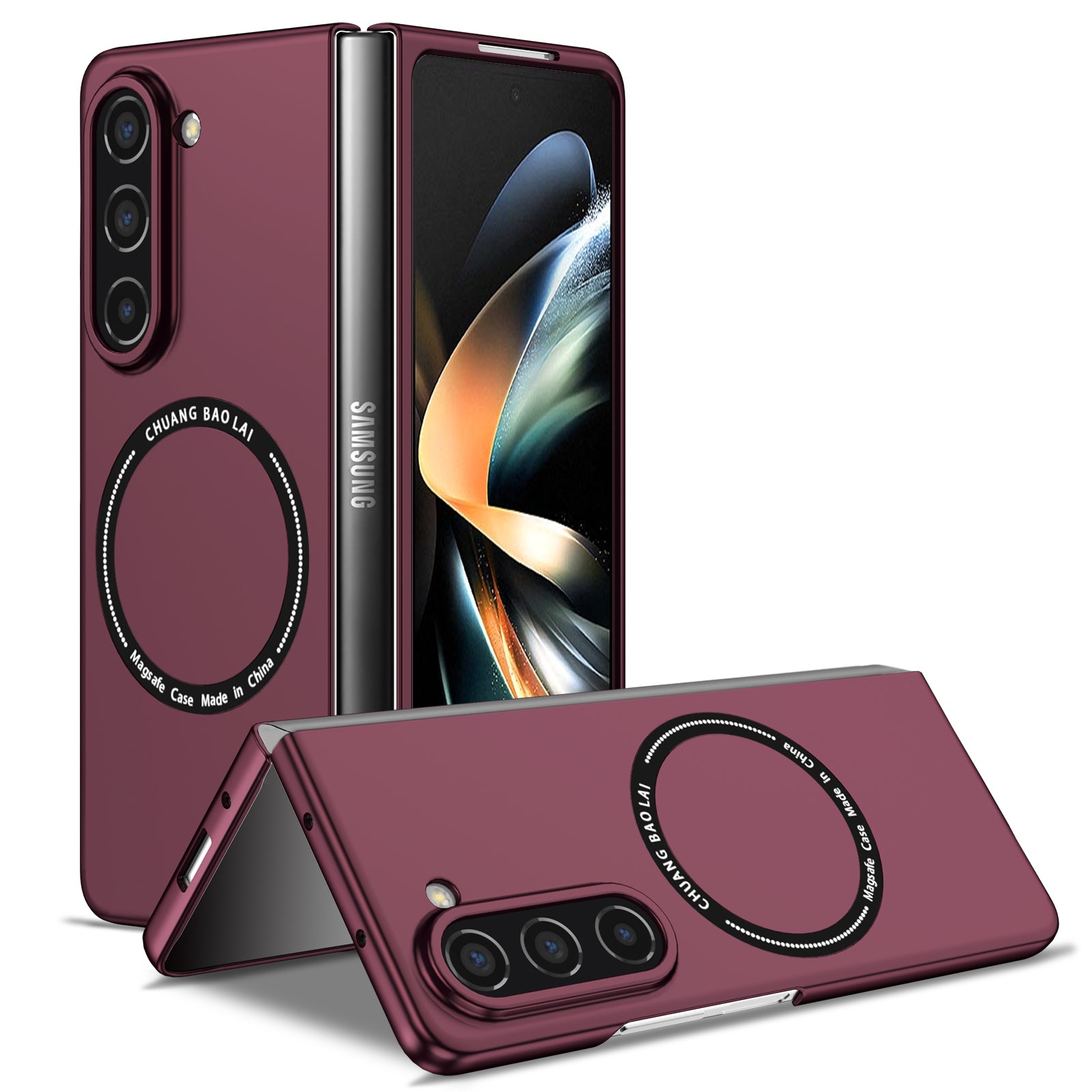 For Samsung Galaxy Z Fold5 5G Hard PC Phone Case Magnetic Cover Compatible with MagSafe