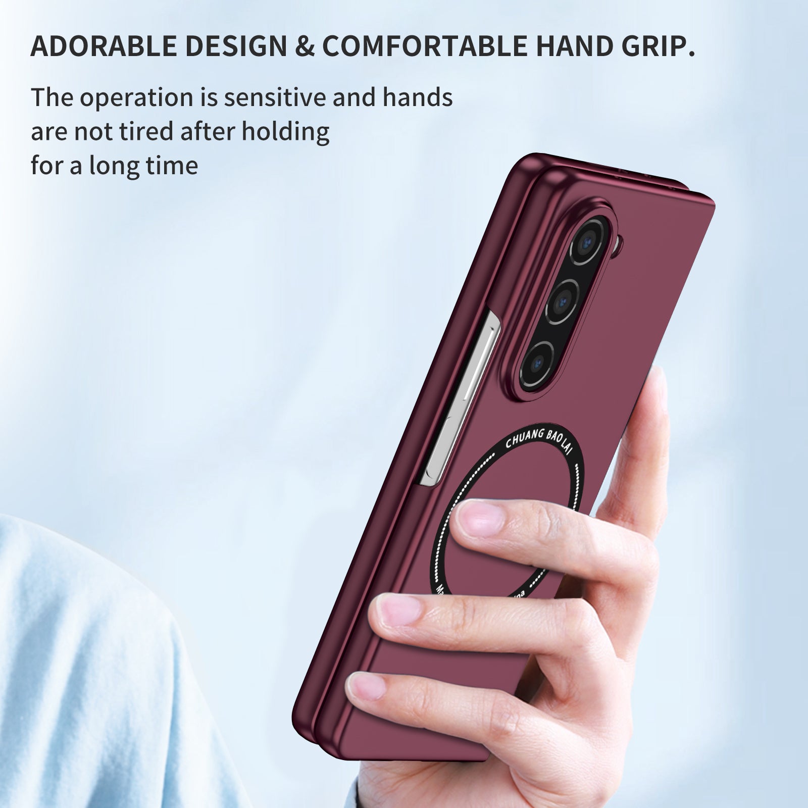 For Samsung Galaxy Z Fold5 5G Hard PC Phone Case Magnetic Cover Compatible with MagSafe