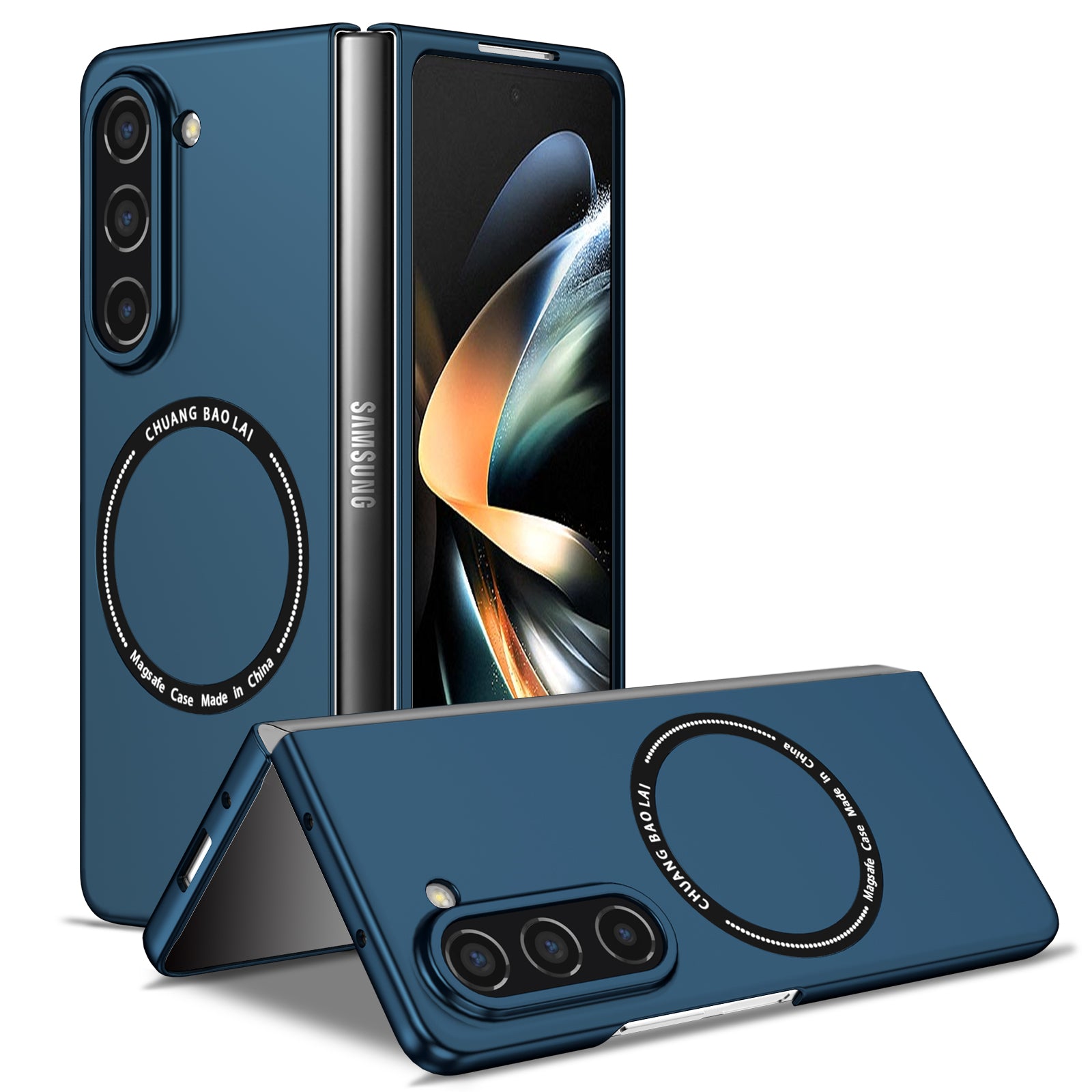 For Samsung Galaxy Z Fold5 5G Hard PC Phone Case Magnetic Cover Compatible with MagSafe