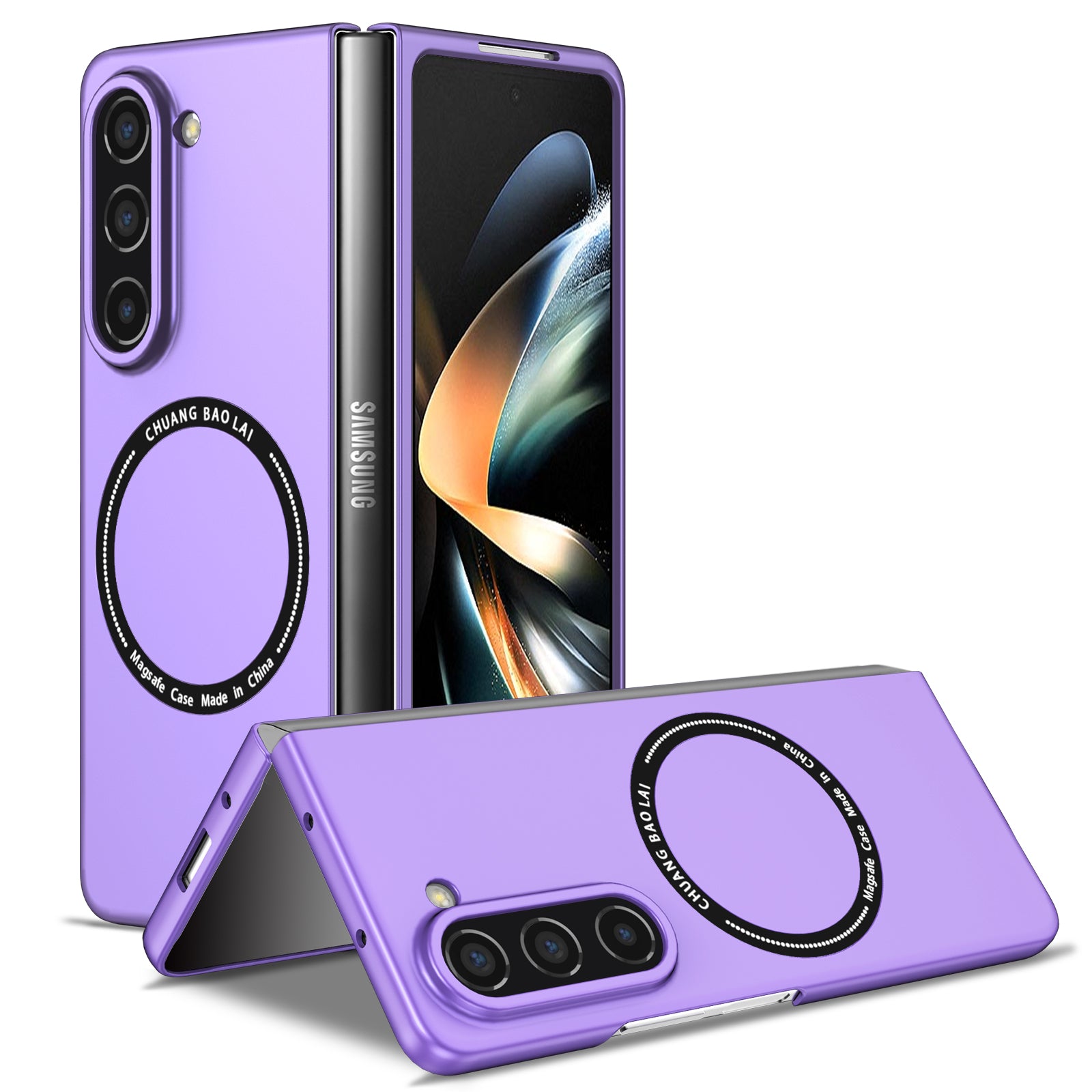 For Samsung Galaxy Z Fold5 5G Hard PC Phone Case Magnetic Cover Compatible with MagSafe