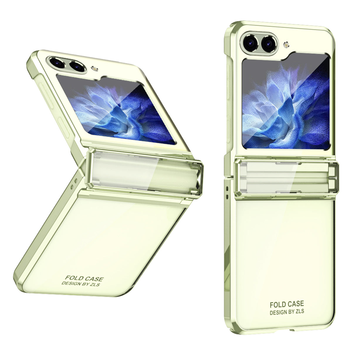 For Samsung Galaxy Z Flip5 5G Shockproof Hard PC Cover Electroplating Phone Protective Case Built-In Glass Film