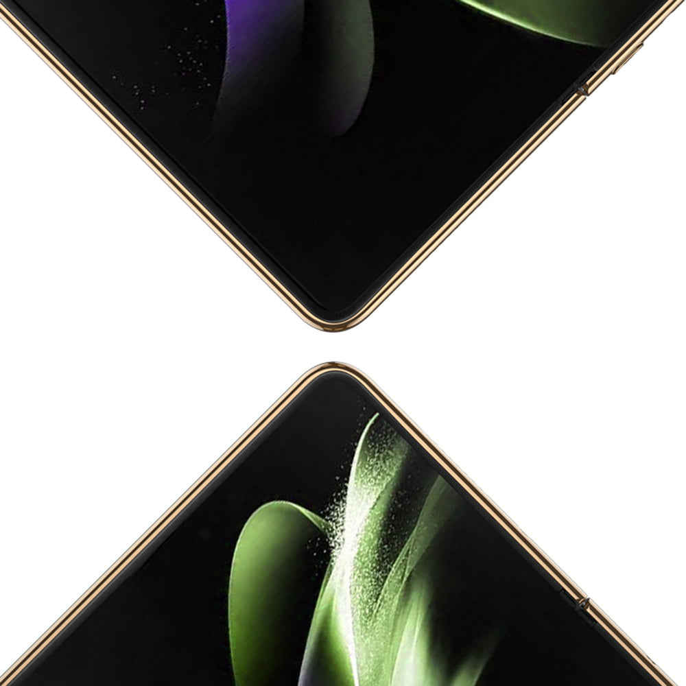 GKK For Samsung Galaxy Z Fold5 5G PU Leather PC Phone Case Electroplating Cover with Tempered Glass Film