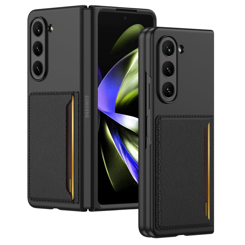 GKK For Samsung Galaxy Z Fold5 5G Hard PC Phone Case Card Holder Ultra-Thin Cover