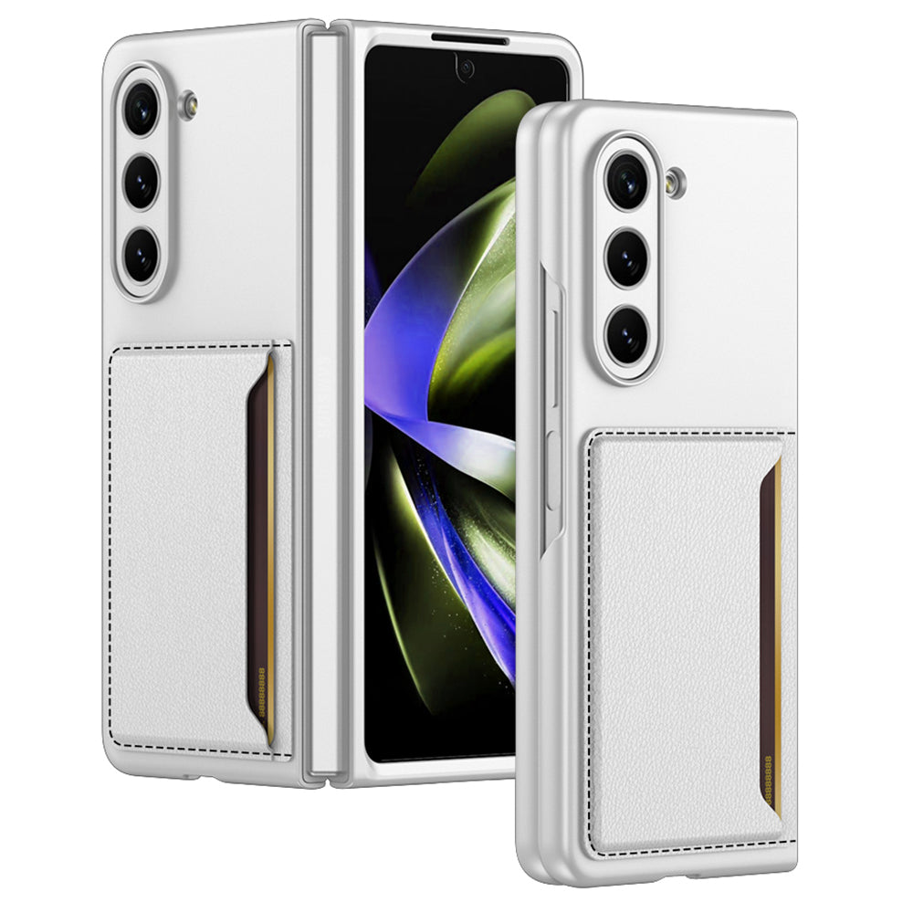 GKK For Samsung Galaxy Z Fold5 5G Hard PC Phone Case Card Holder Ultra-Thin Cover