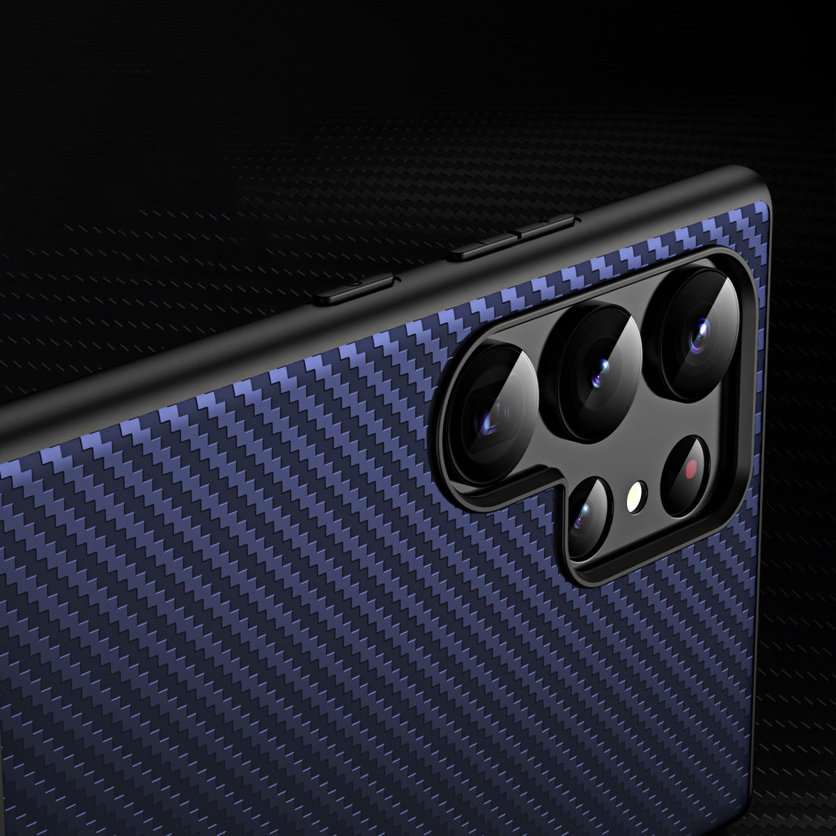 GKK For Samsung Galaxy S23 Ultra Kickstand Phone Case Carbon Fiber Hard PC TPU Slim Back Cover